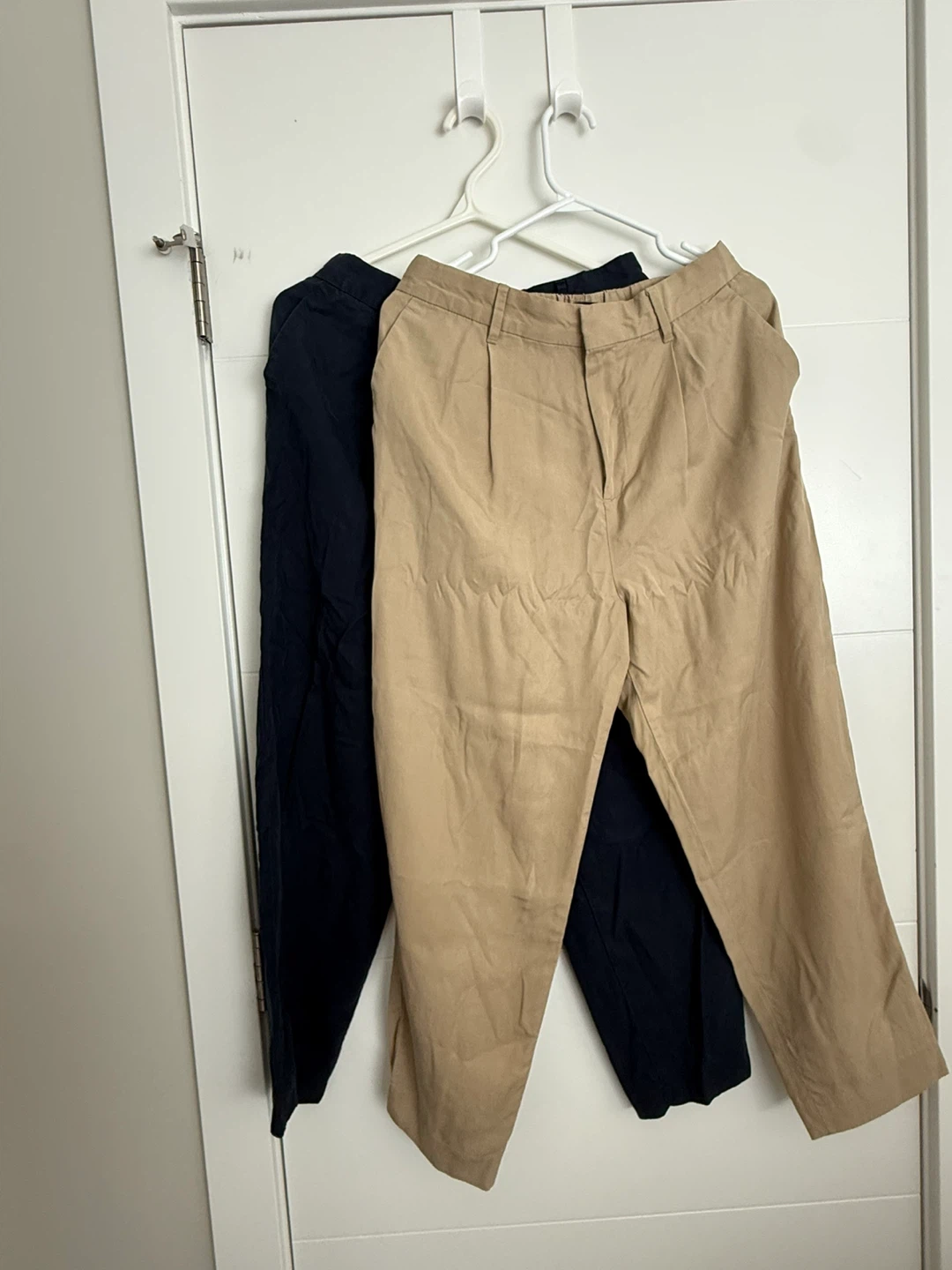 Banana Republic Boyfriend / Barrel Leg Pants - Black & Tan - photo 3