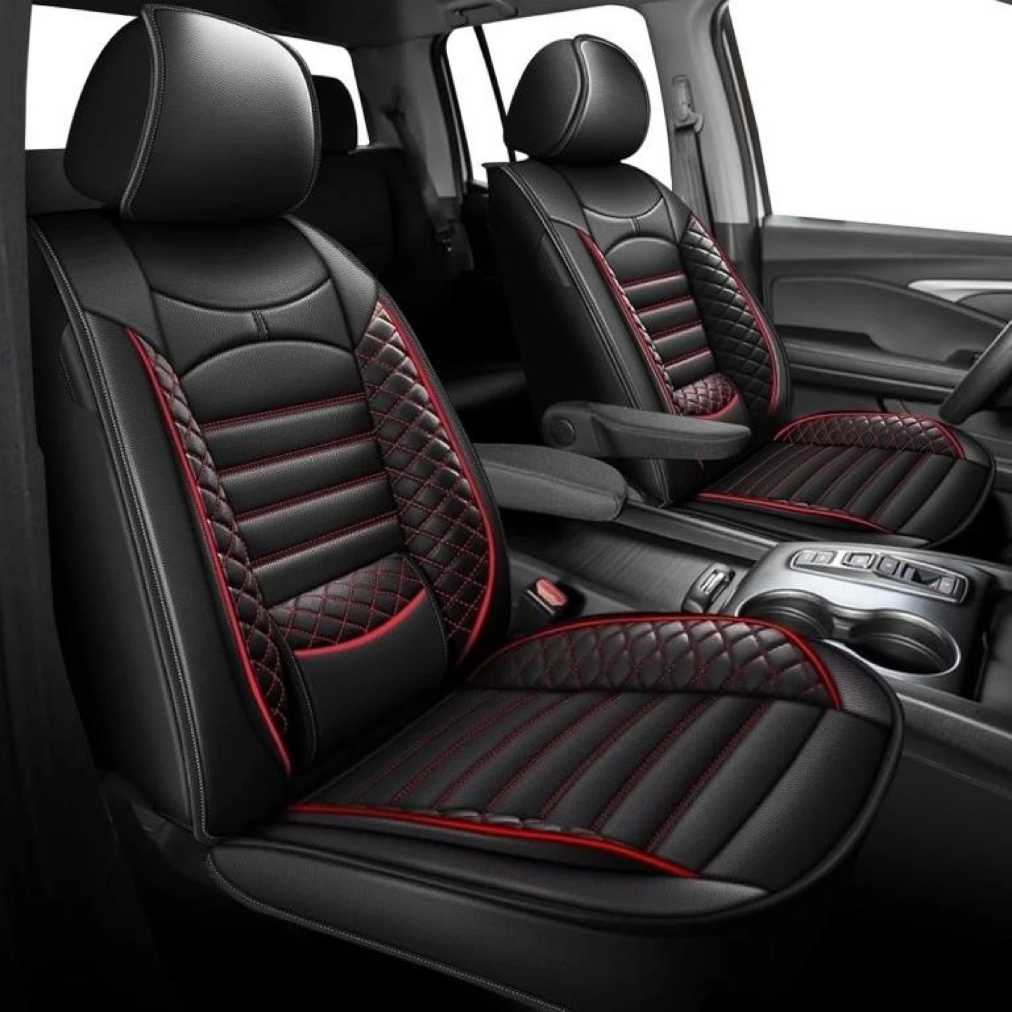Black & Red Car Seat Covers Set