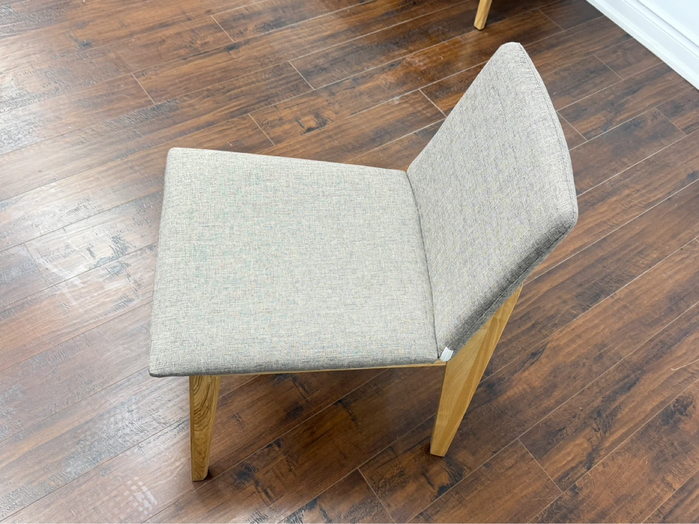 Modern Grey Fabric Dining Chair - photo 2