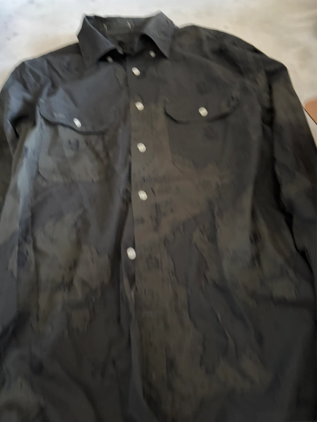 Banana Republic Map Print Button-Up Shirt in size M - photo 2