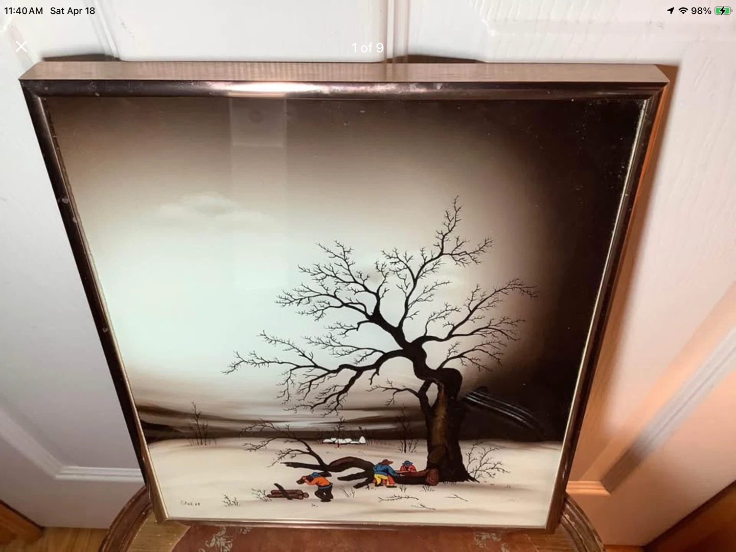 Oil Painting on Glass by Croatian Artist Ivan Tutek 🐞