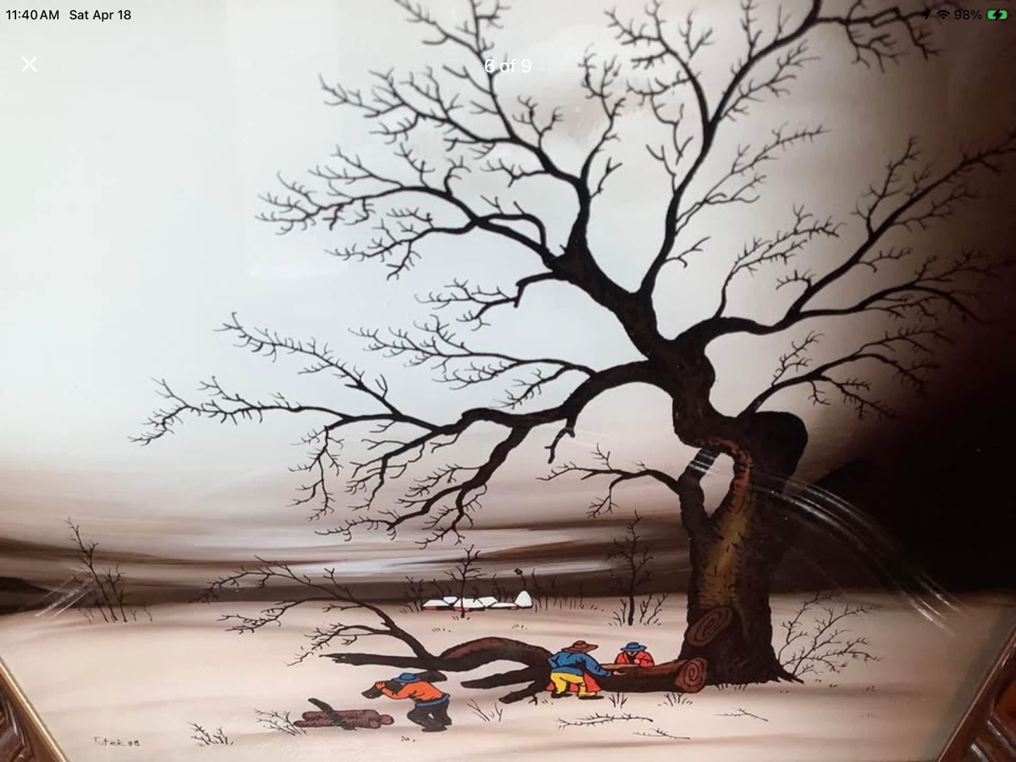 Oil Painting on Glass by Croatian Artist Ivan Tutek 🐞 - photo 4