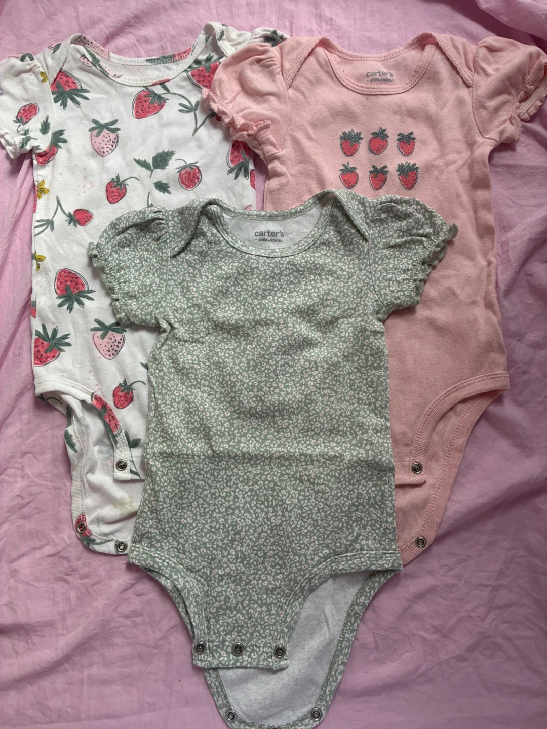 Carter's Baby Girl Bodysuits (3-Pack)