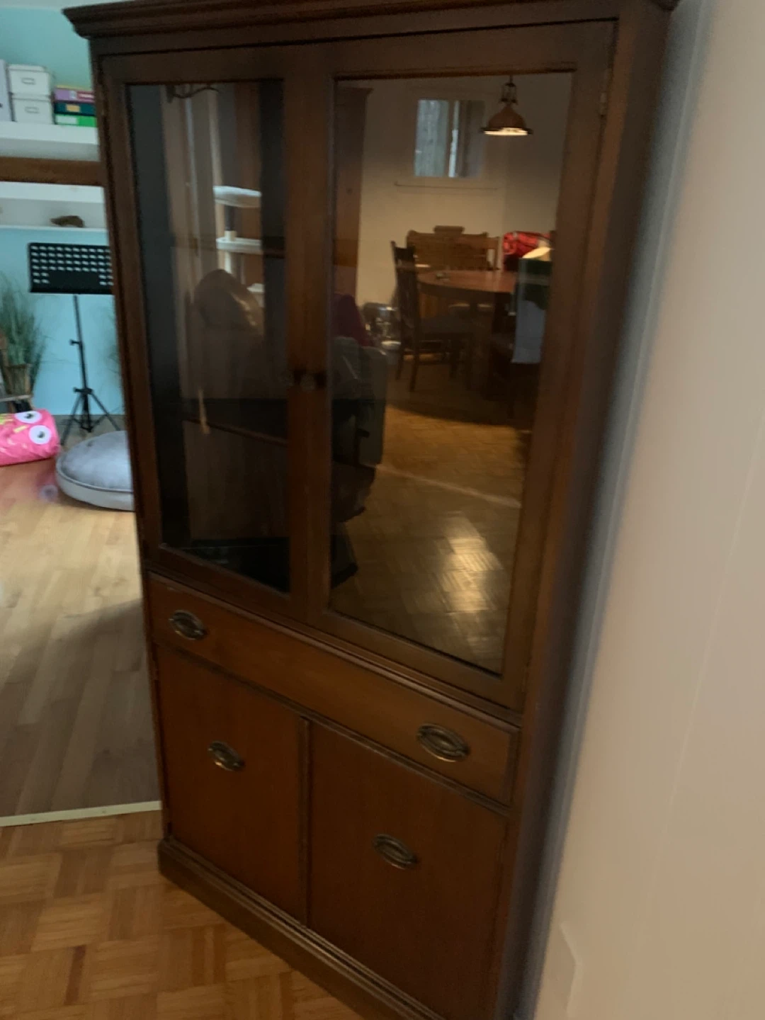 Corner Cabinet with Glass Doors - photo 2