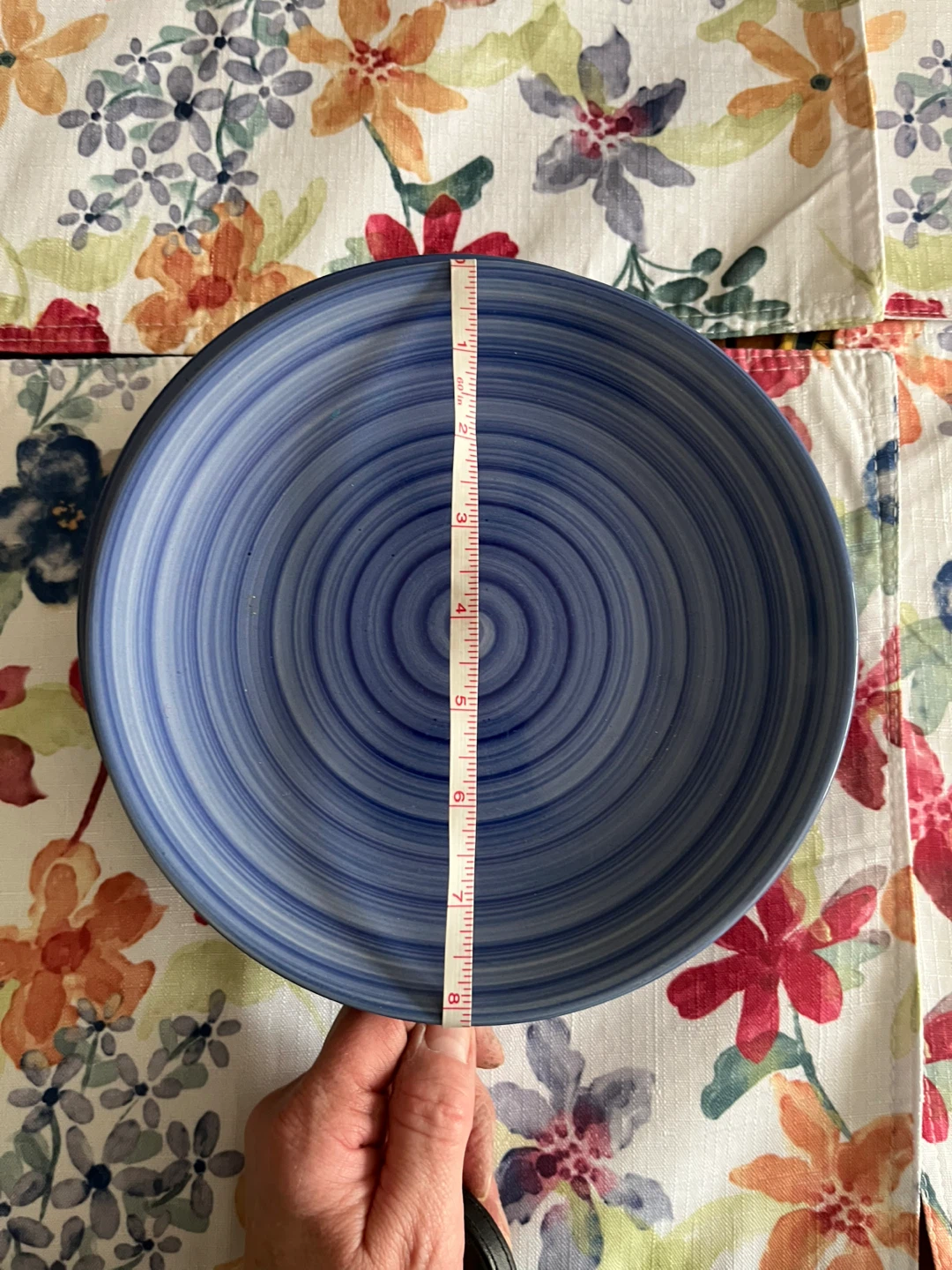 Set of 6 Blue Swirl Plates - photo 3