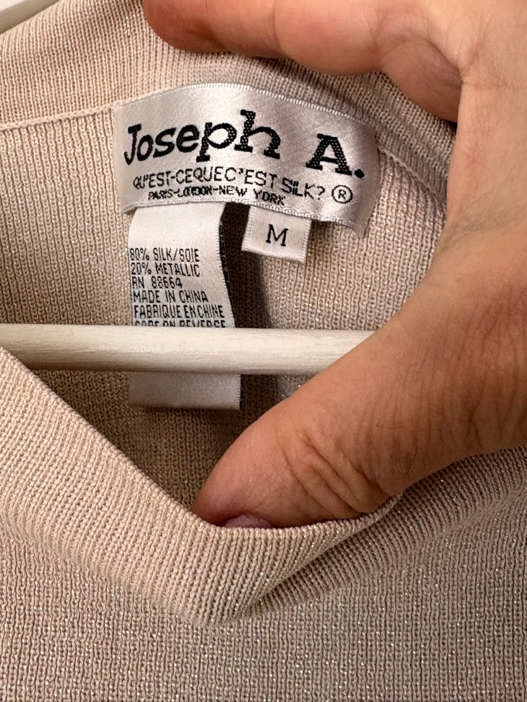 Joseph A. Women's Metallic Silk Blend Sweater - photo 3