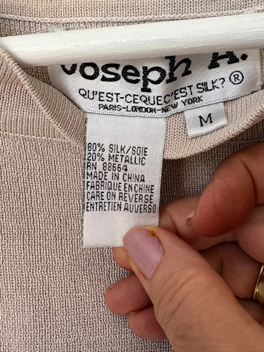 Joseph A. Women's Metallic Silk Blend Sweater - photo 4