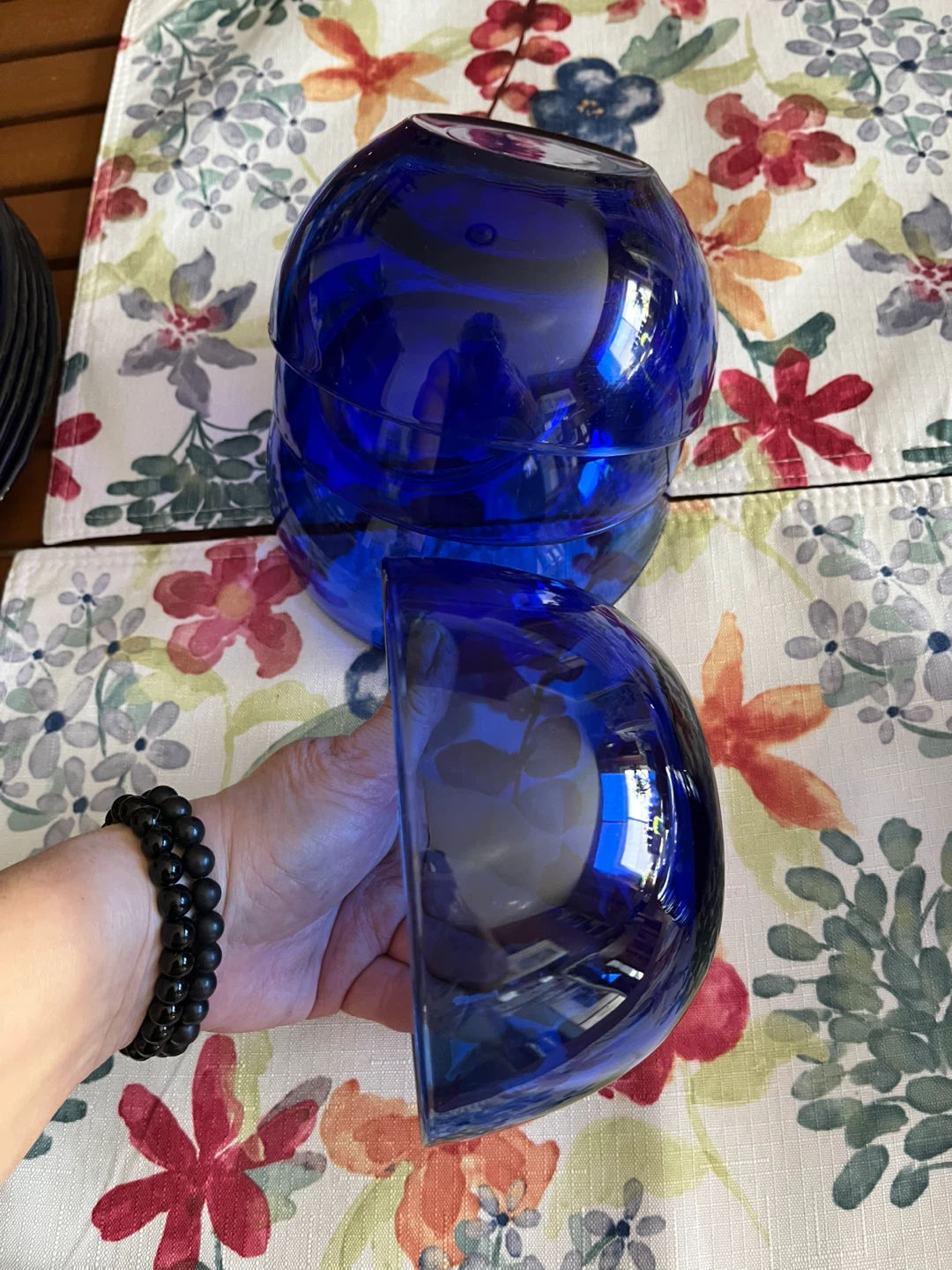Cobalt Blue Glass Dinnerware Set - 34 pc. - photo 3