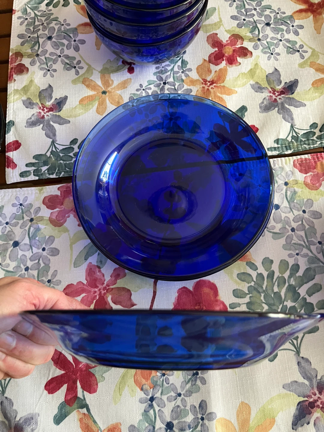 Cobalt Blue Glass Dinnerware Set - 34 pc. - photo 5