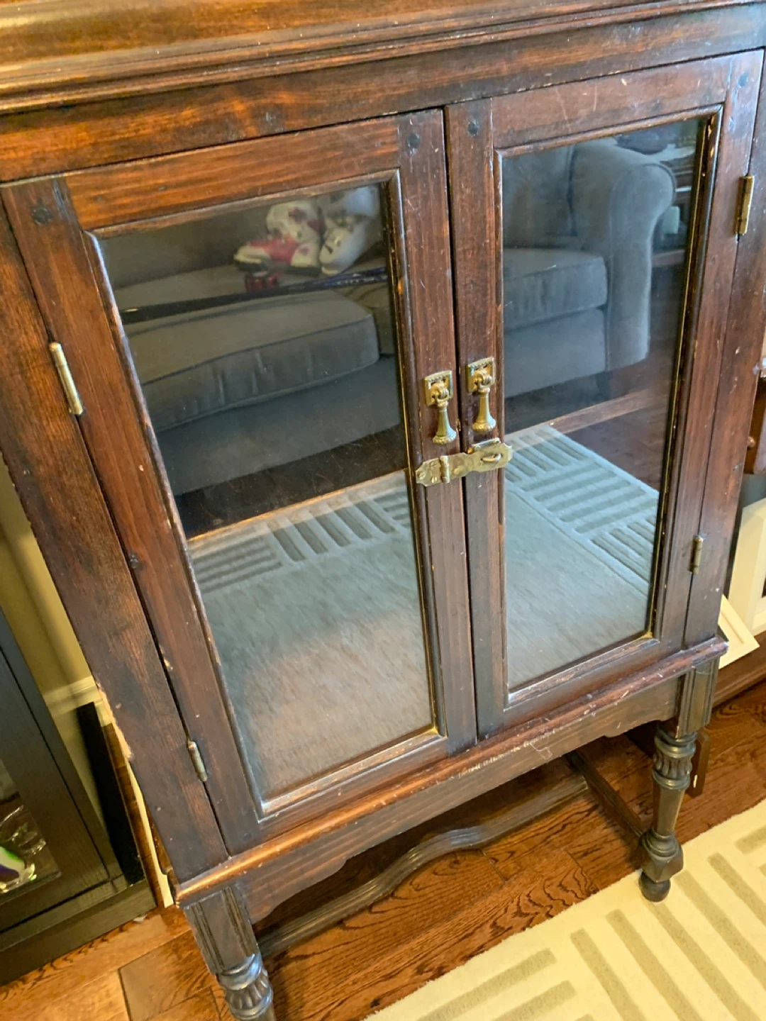 Vintage Wooden Display Cabinet