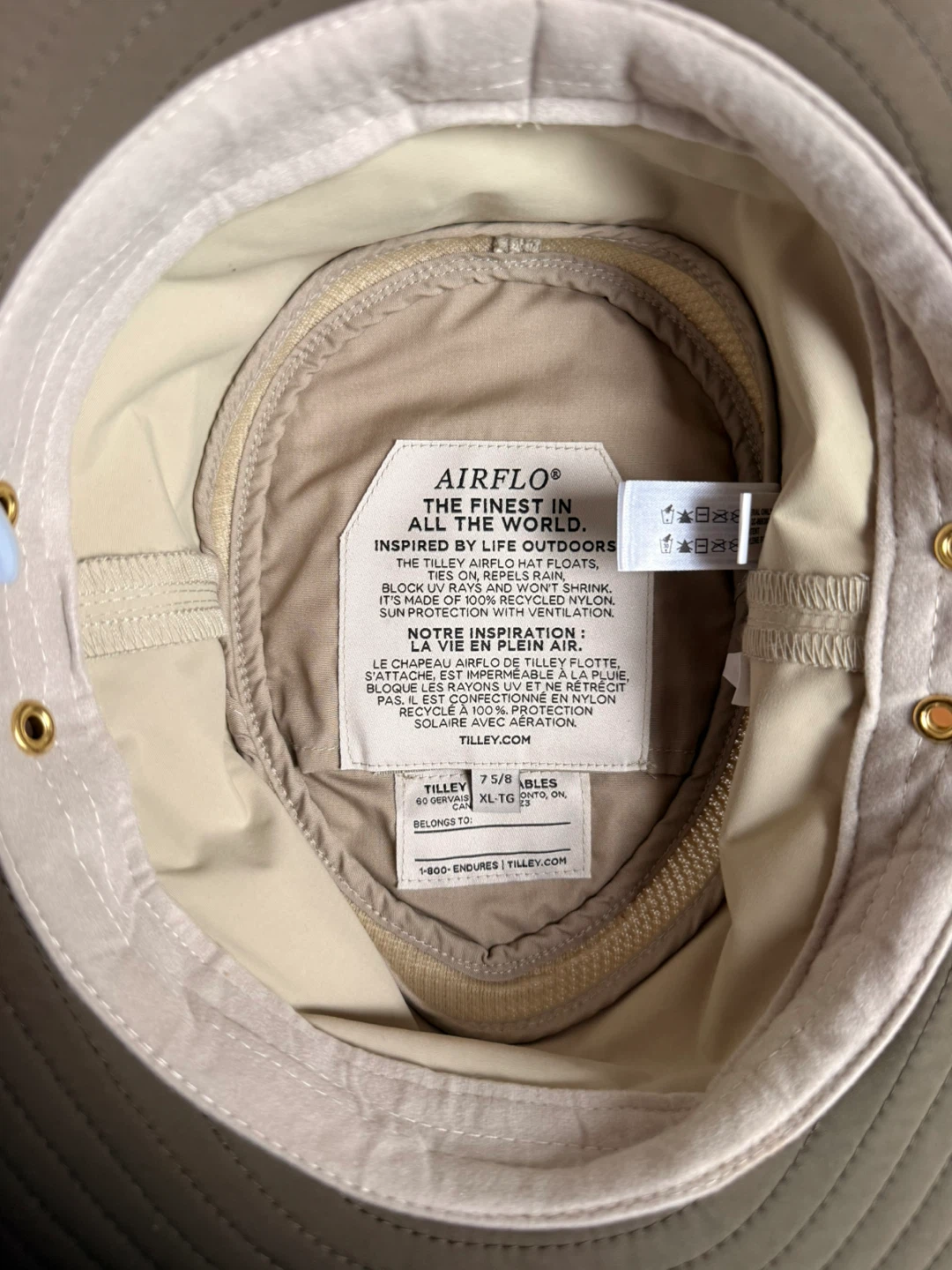 Tilley Airflo Hat - Khaki Olive - Size 7 5/8 - photo 2
