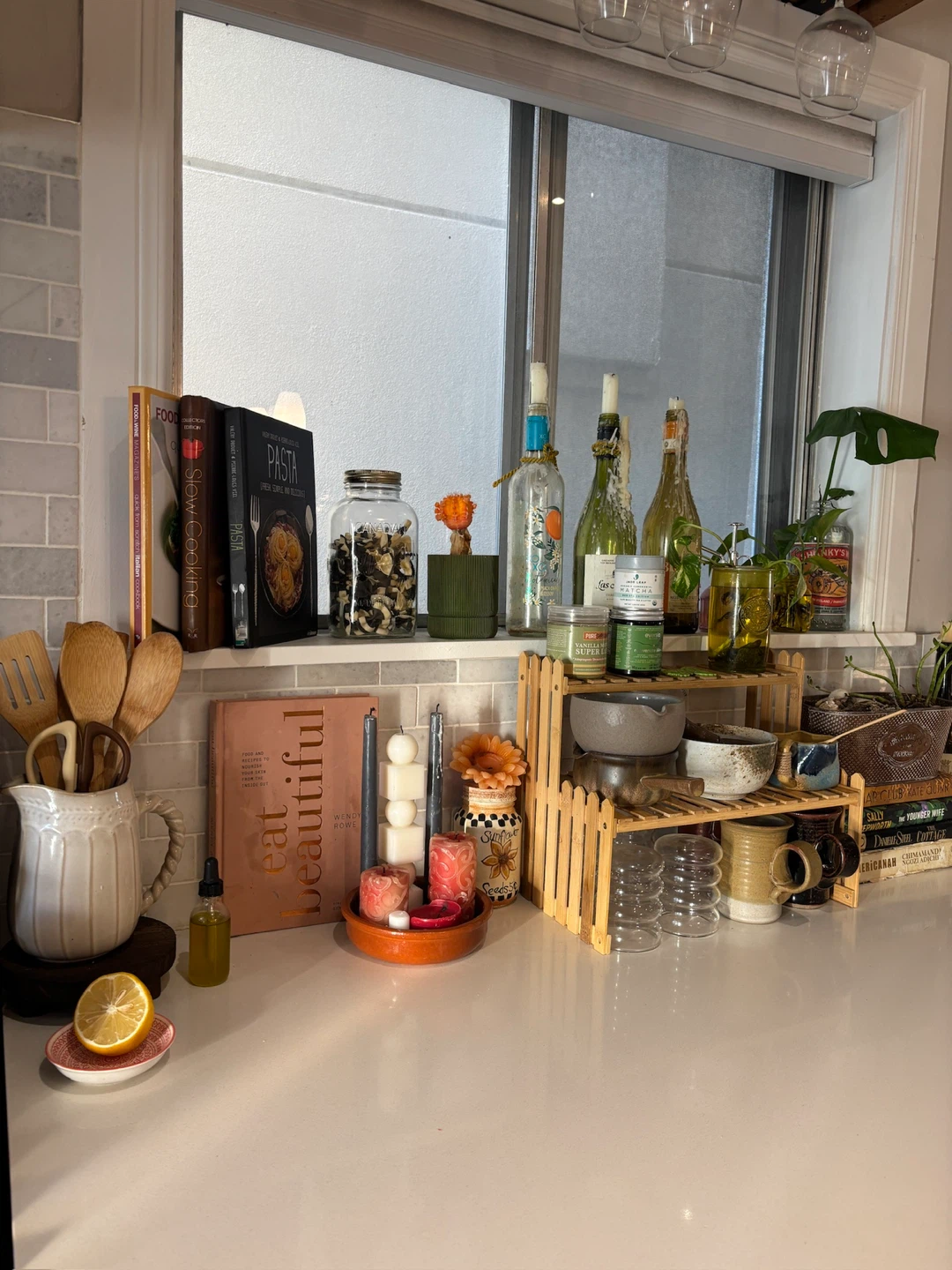 Wooden Tiered Shelf
