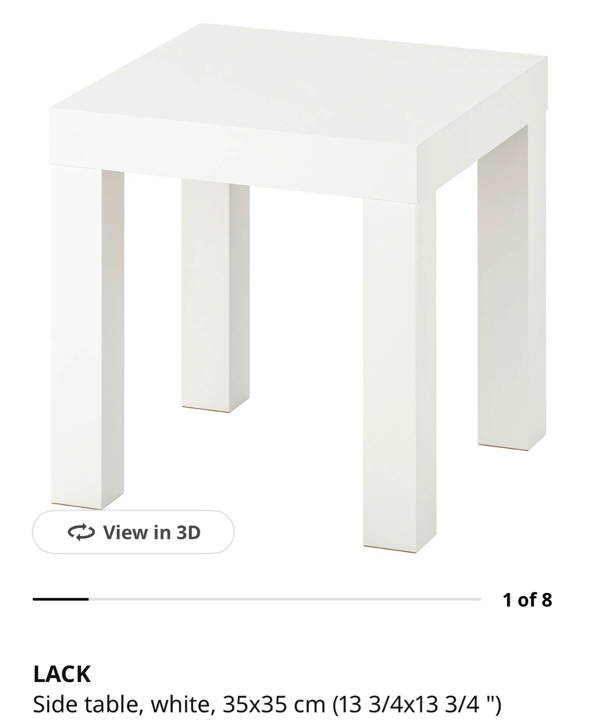 IKEA LACK White Side Table - photo 2