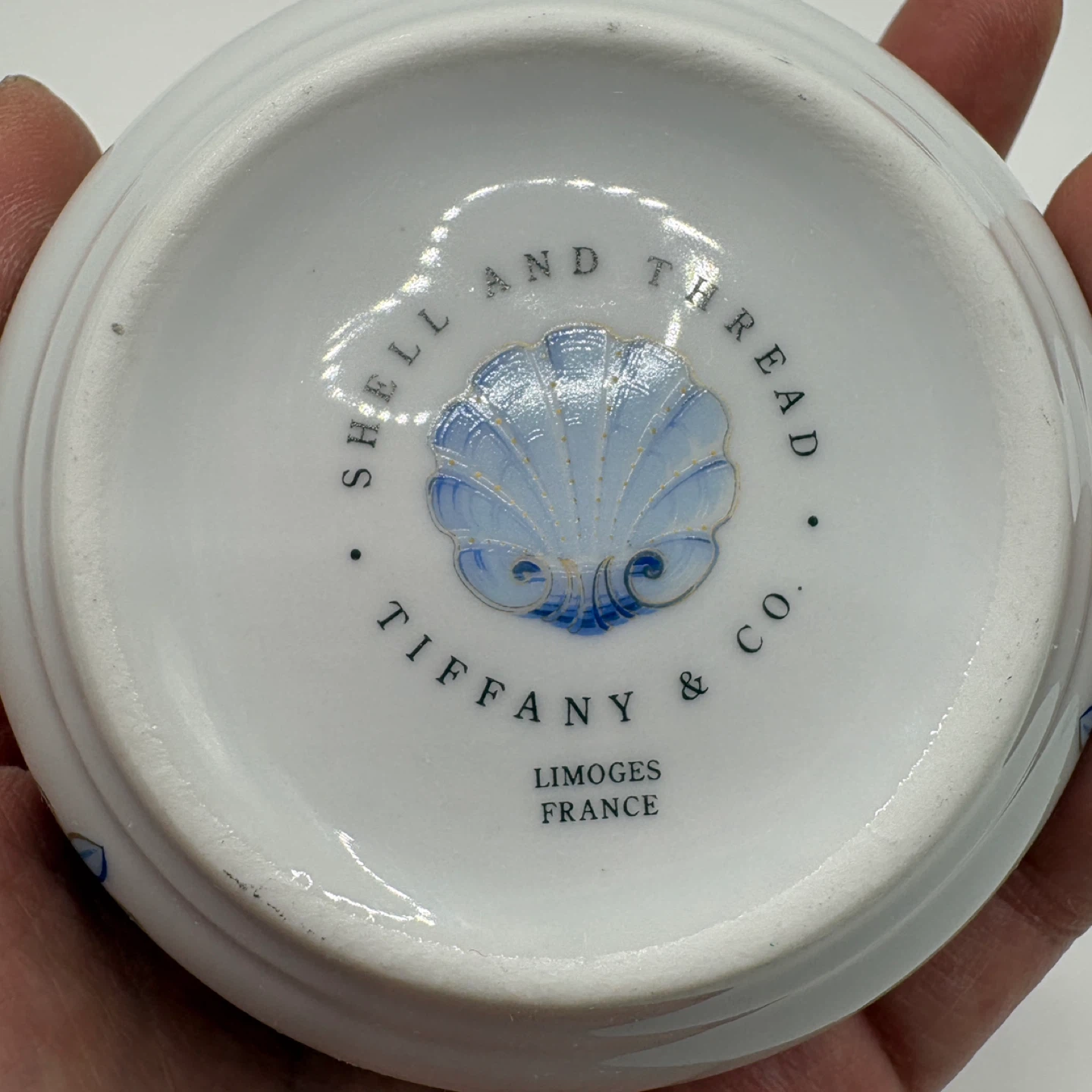 Tiffany & Co. Limoges France Shell and Thread Small Trinket - photo 2