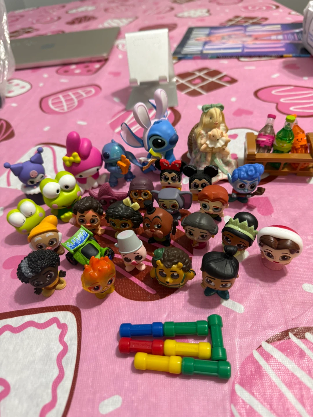 Assorted Disney and Sanrio Mini Figures Lot