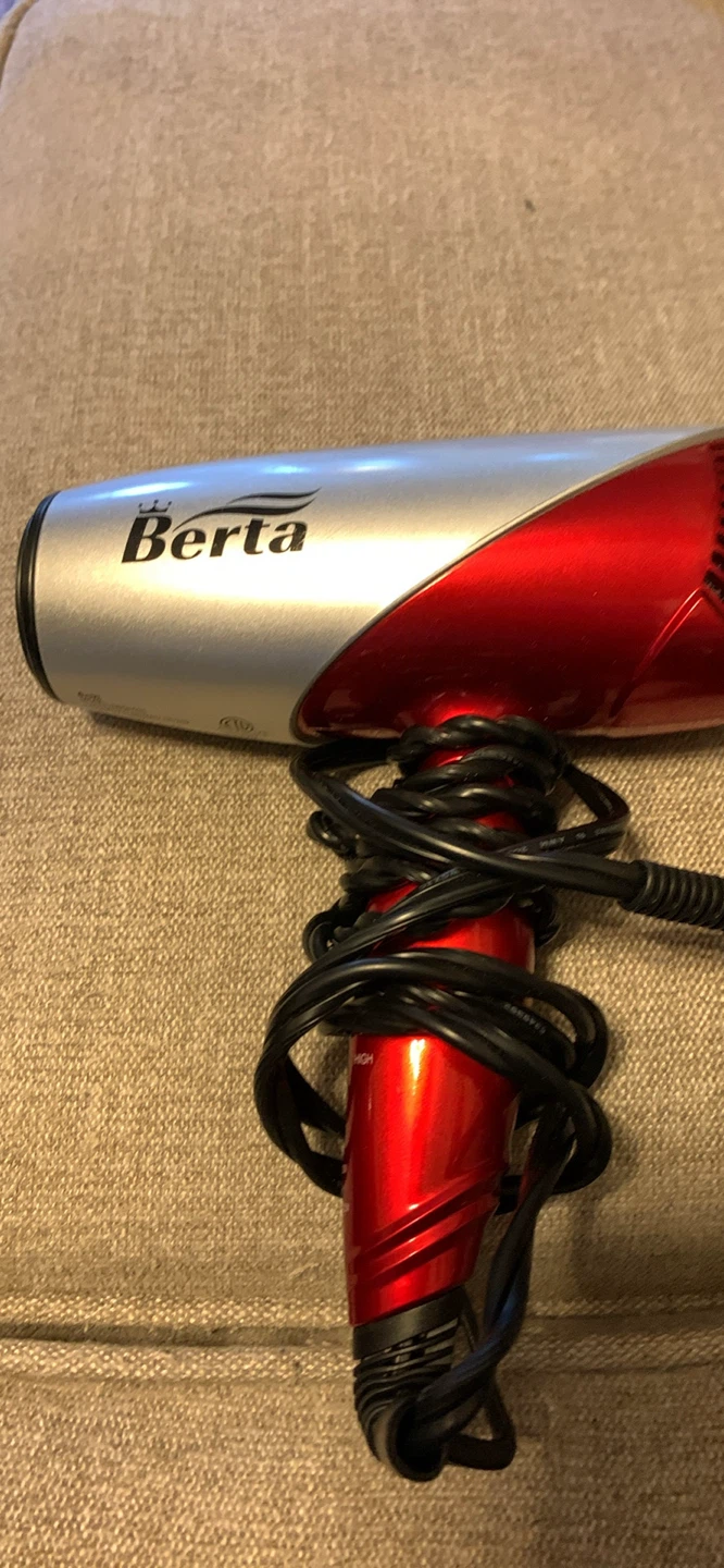 Berta Red and Silver Hair Dryer