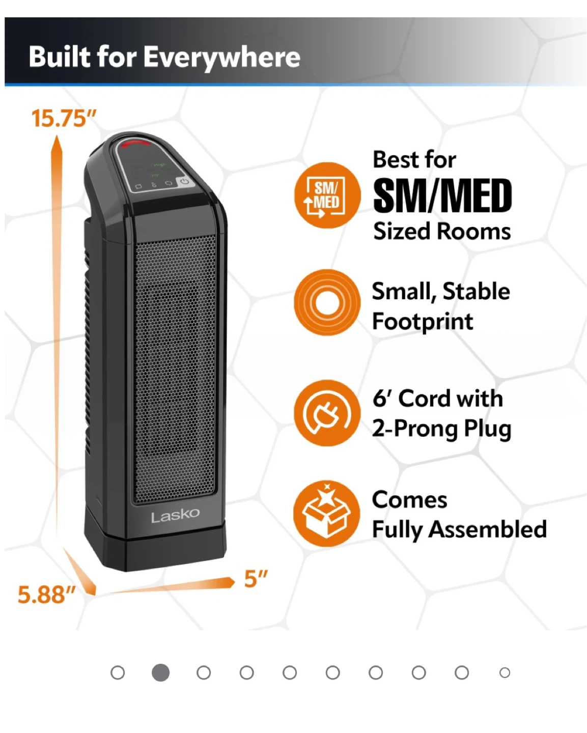 Lasko Portable Electric Heater - photo 2