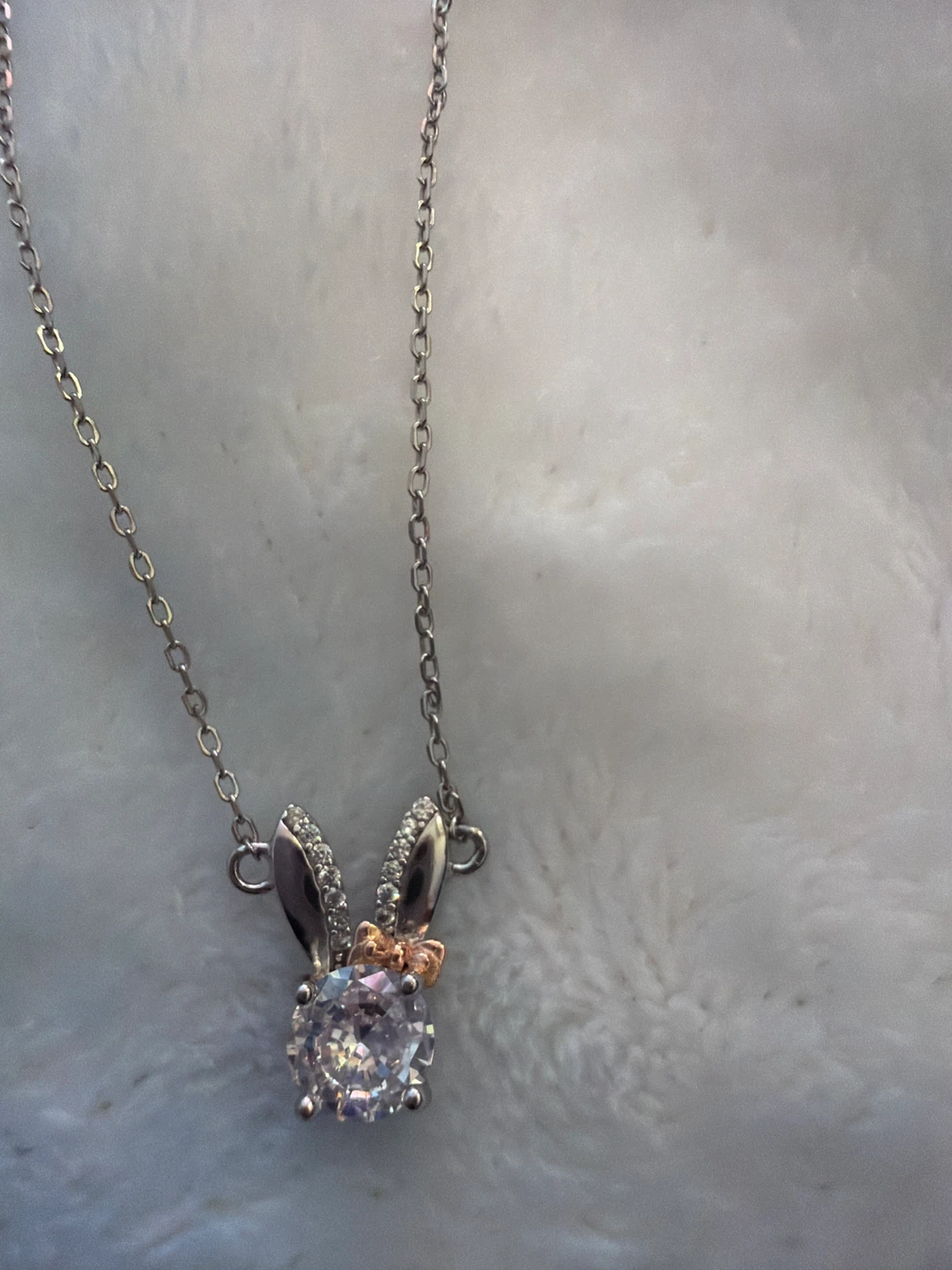 Spring is here 🐇Rabbit pendant sterling silver necklace