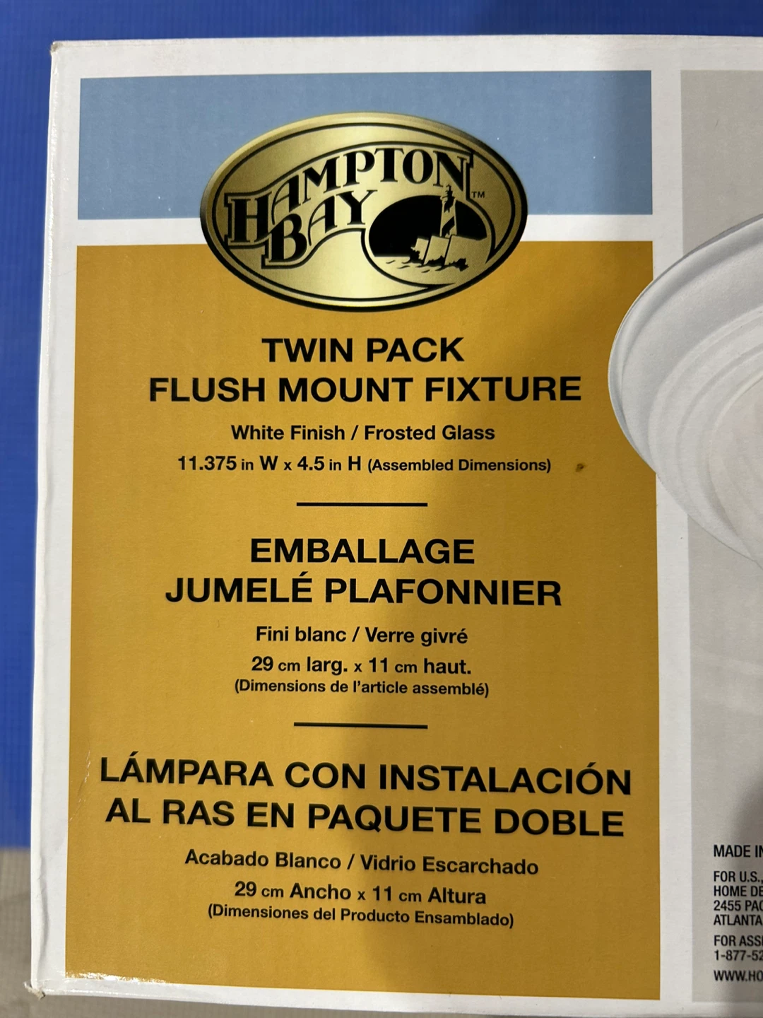 Hampton Bay Flush Mount Fixture - photo 3