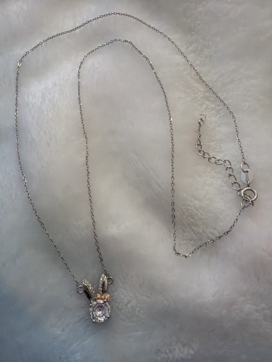 Spring is here 🐇Rabbit pendant sterling silver necklace - photo 2