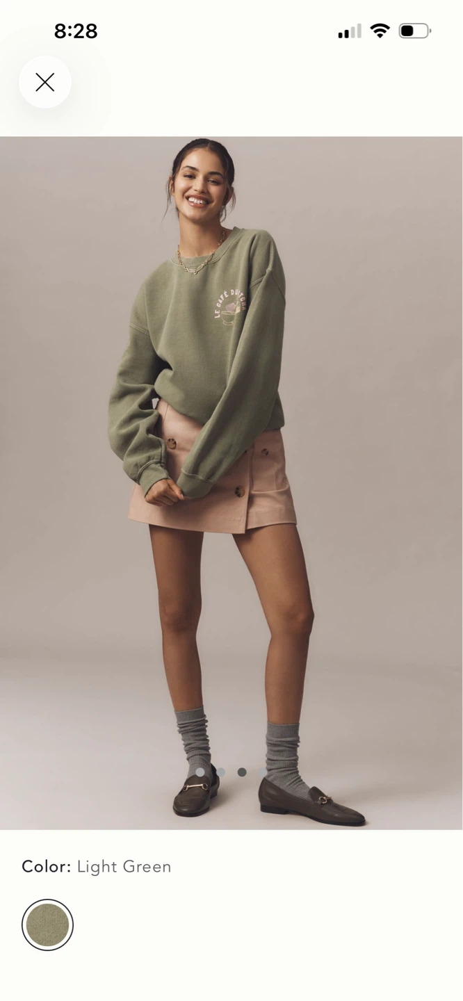 BNWT Anthropologie le cafe du Matcha sweatshirt S - photo 3