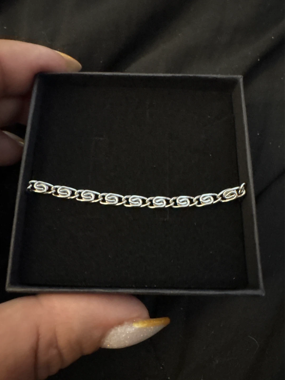 New Silver Stainless Steel unique Link Bracelet