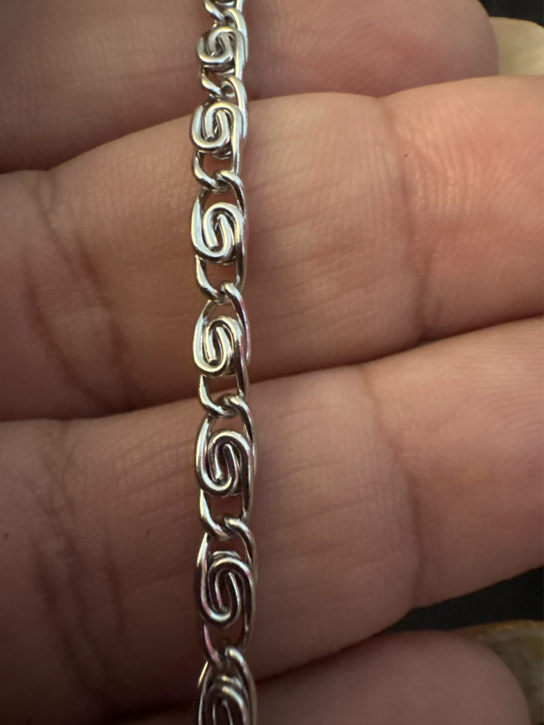 New Silver Stainless Steel unique Link Bracelet - photo 5