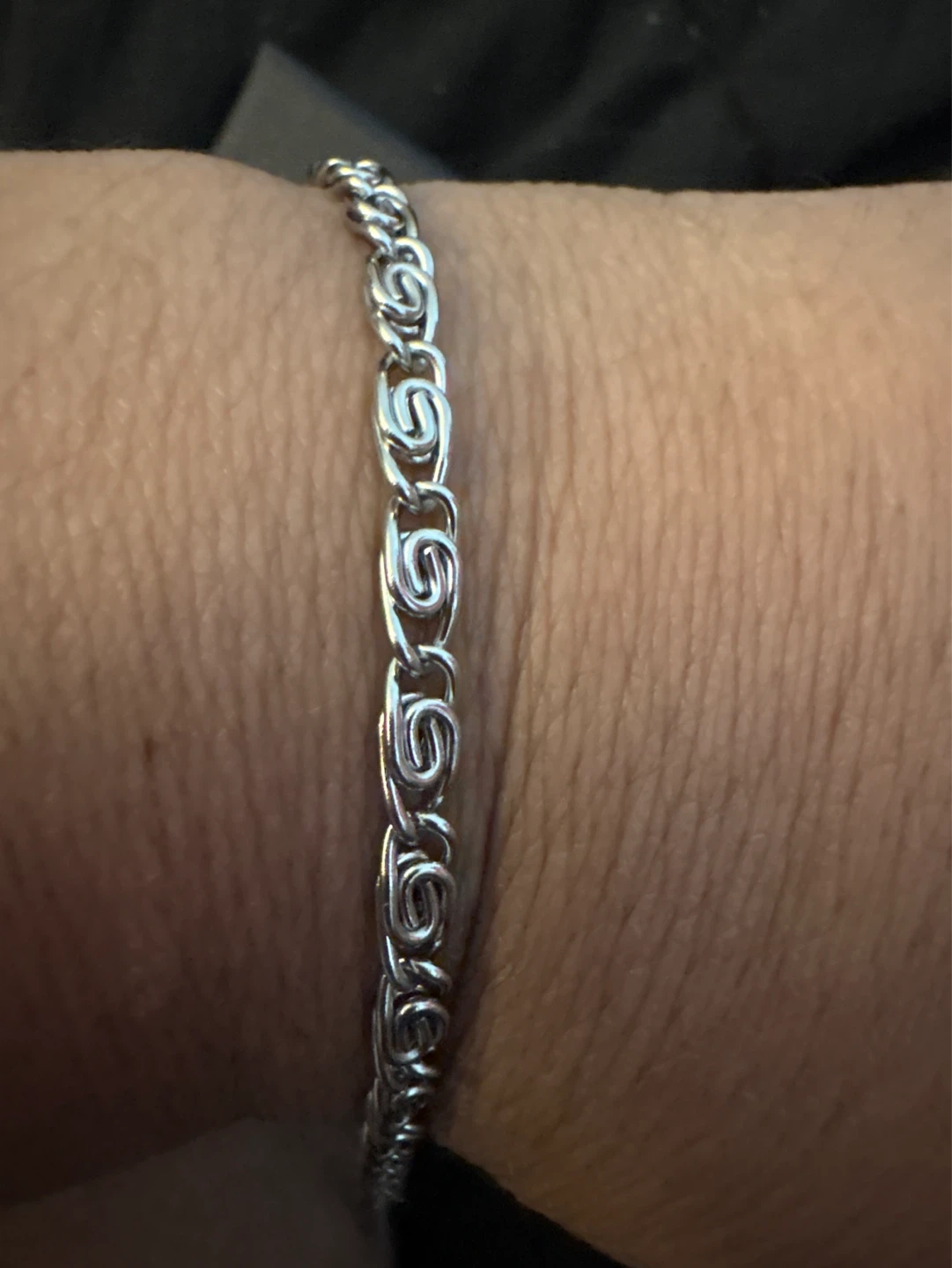 New Silver Stainless Steel unique Link Bracelet - photo 2