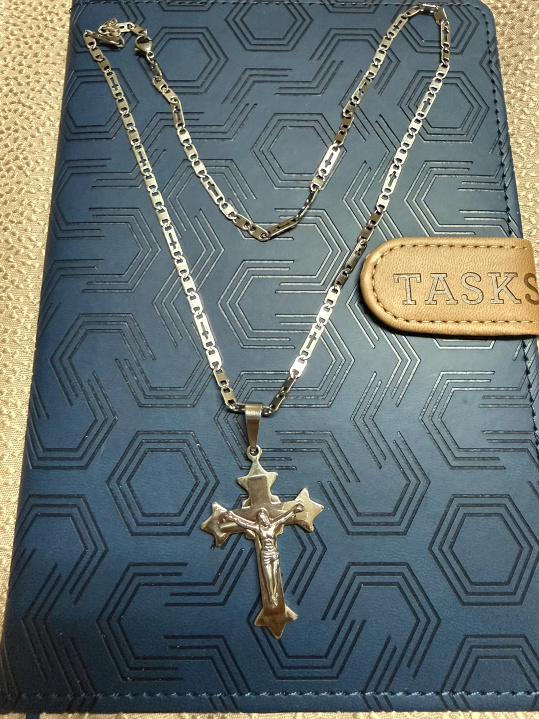 Men’s Stainless Steel Cross – Jerusalem Souvenir