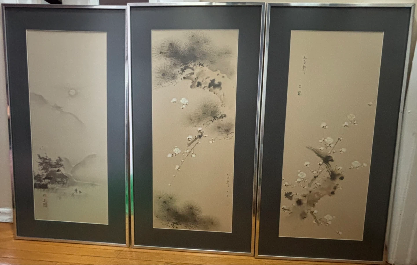Framed Triptych Japanese Art Prints