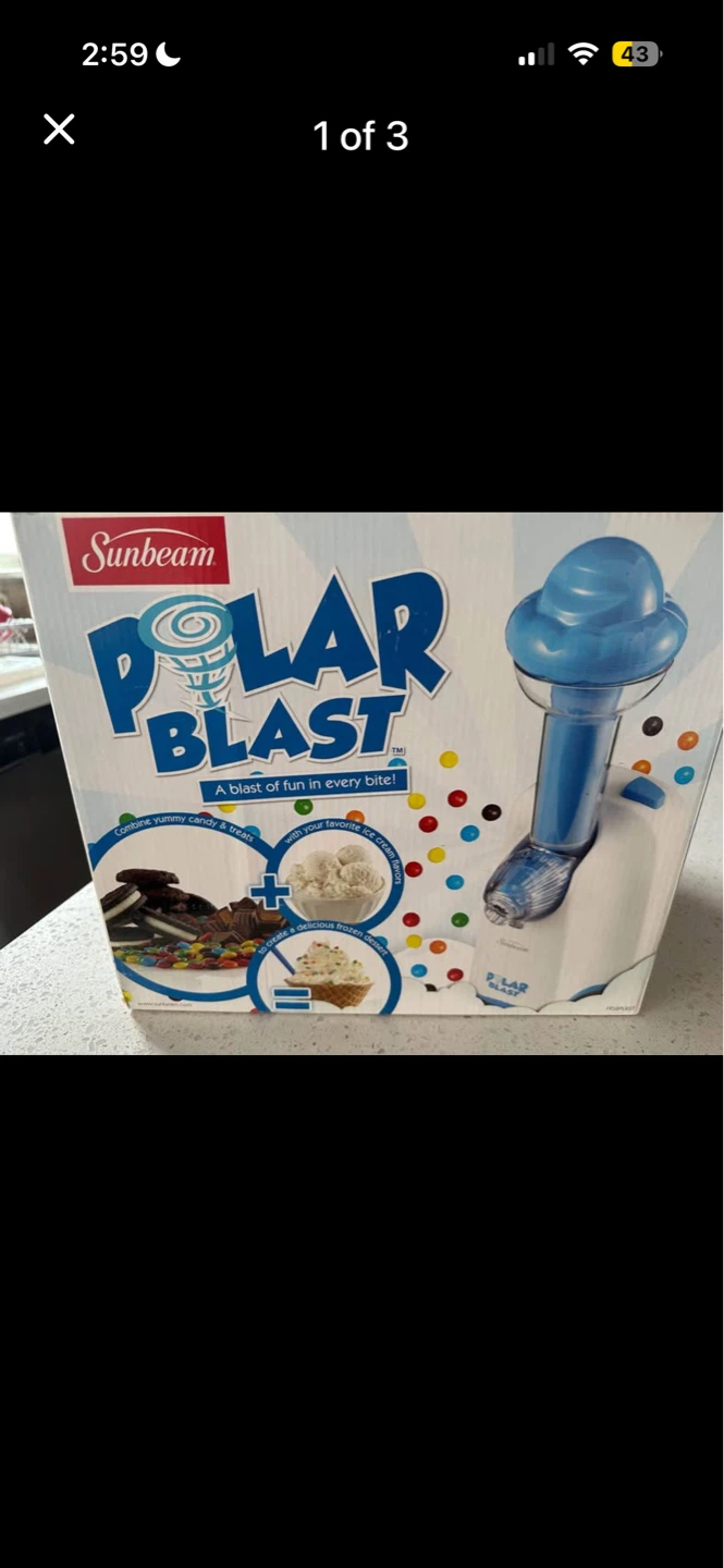 Sunbeam Polar Blast Ice Cream Maker