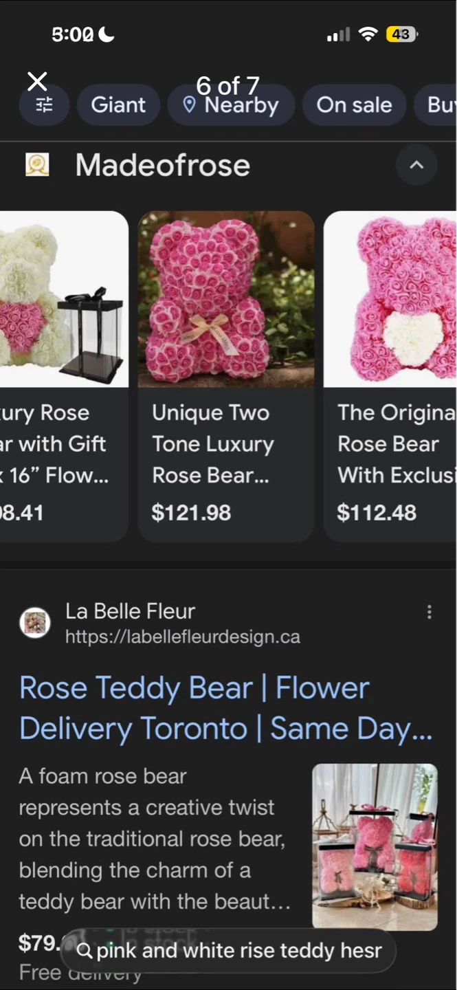 Pink, White, and Rose Flower Teddy Bear - photo 4