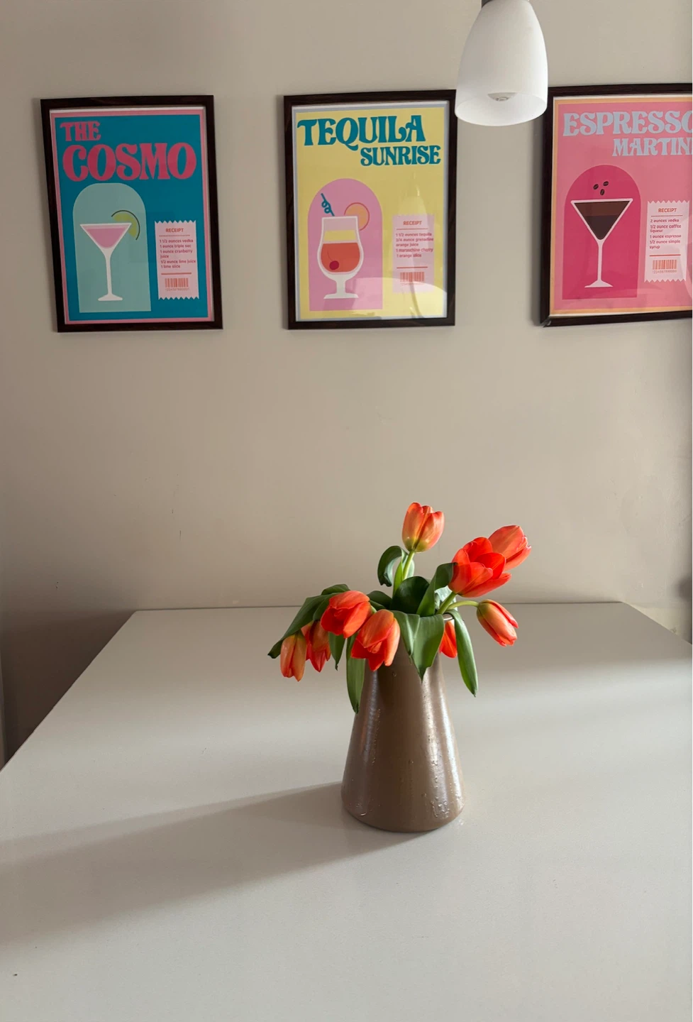 Set of 3 Framed Cocktail Recipe Prints