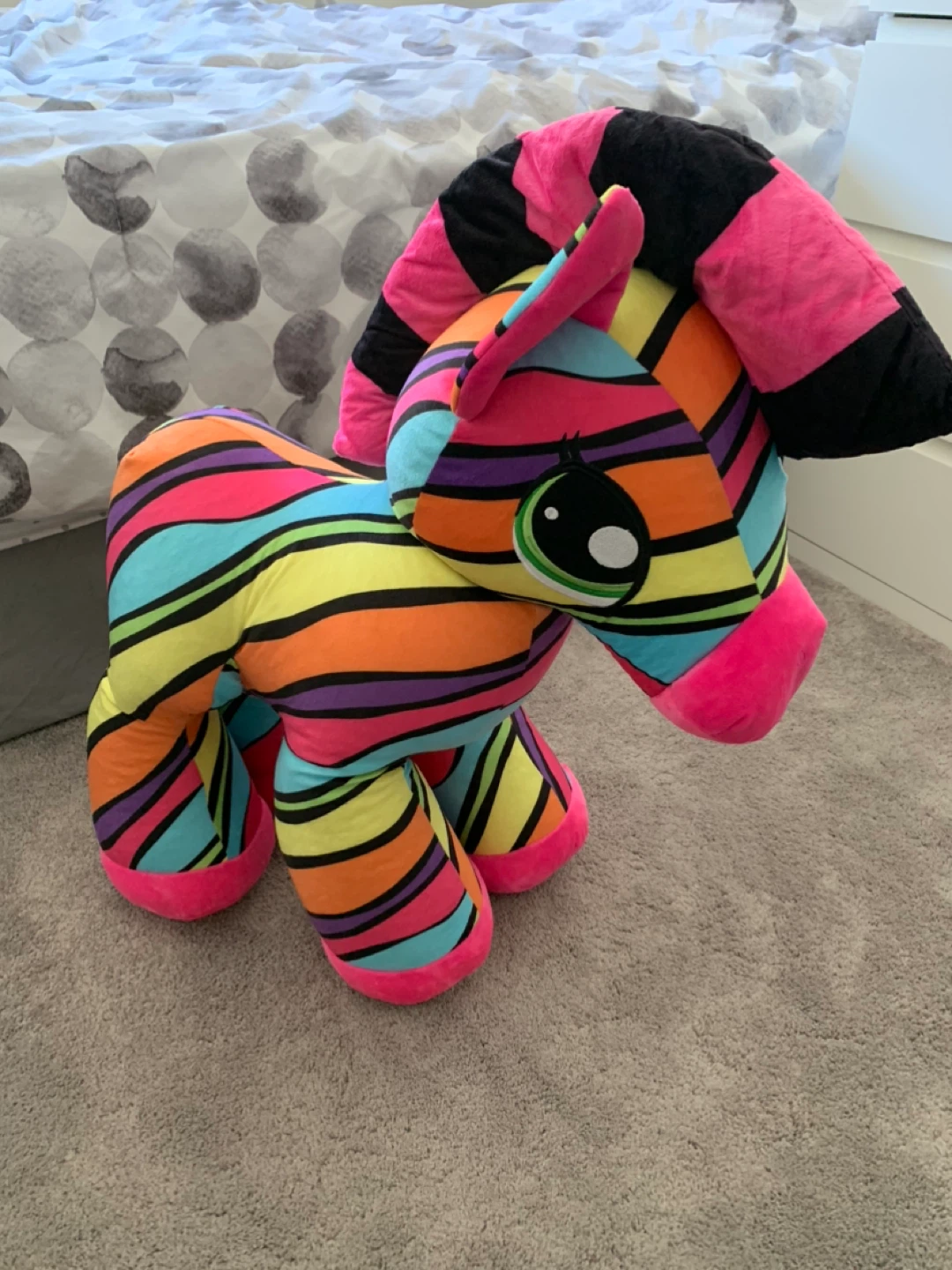"Stripey" Rainbow Zebra Plush Toy - photo 2