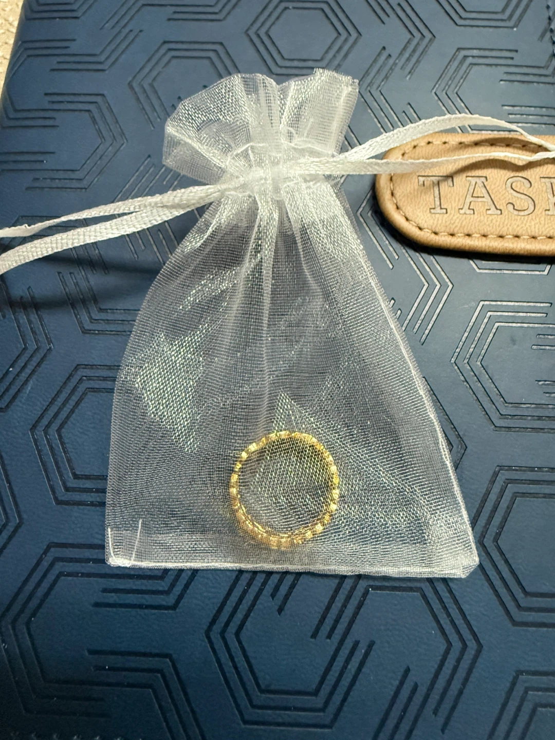Gold Plated Ring with Greek Key Pattern - photo 3