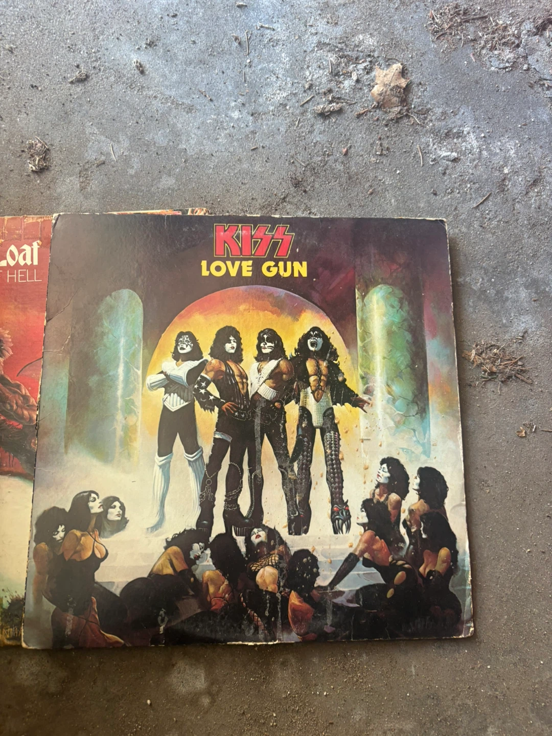 Kiss "Love Gun" and "Alive II" Vinyl Records