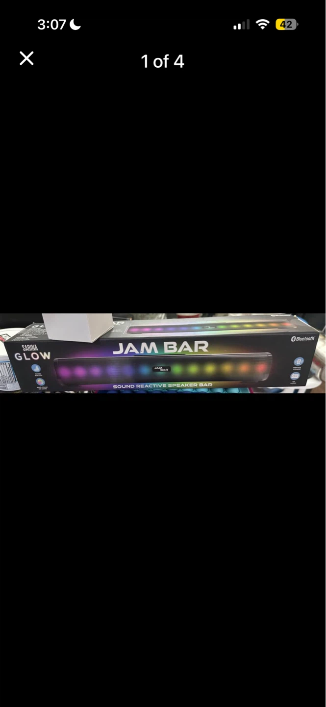 JAM BAR Sound Reactive Speaker Bar with Bluetooth