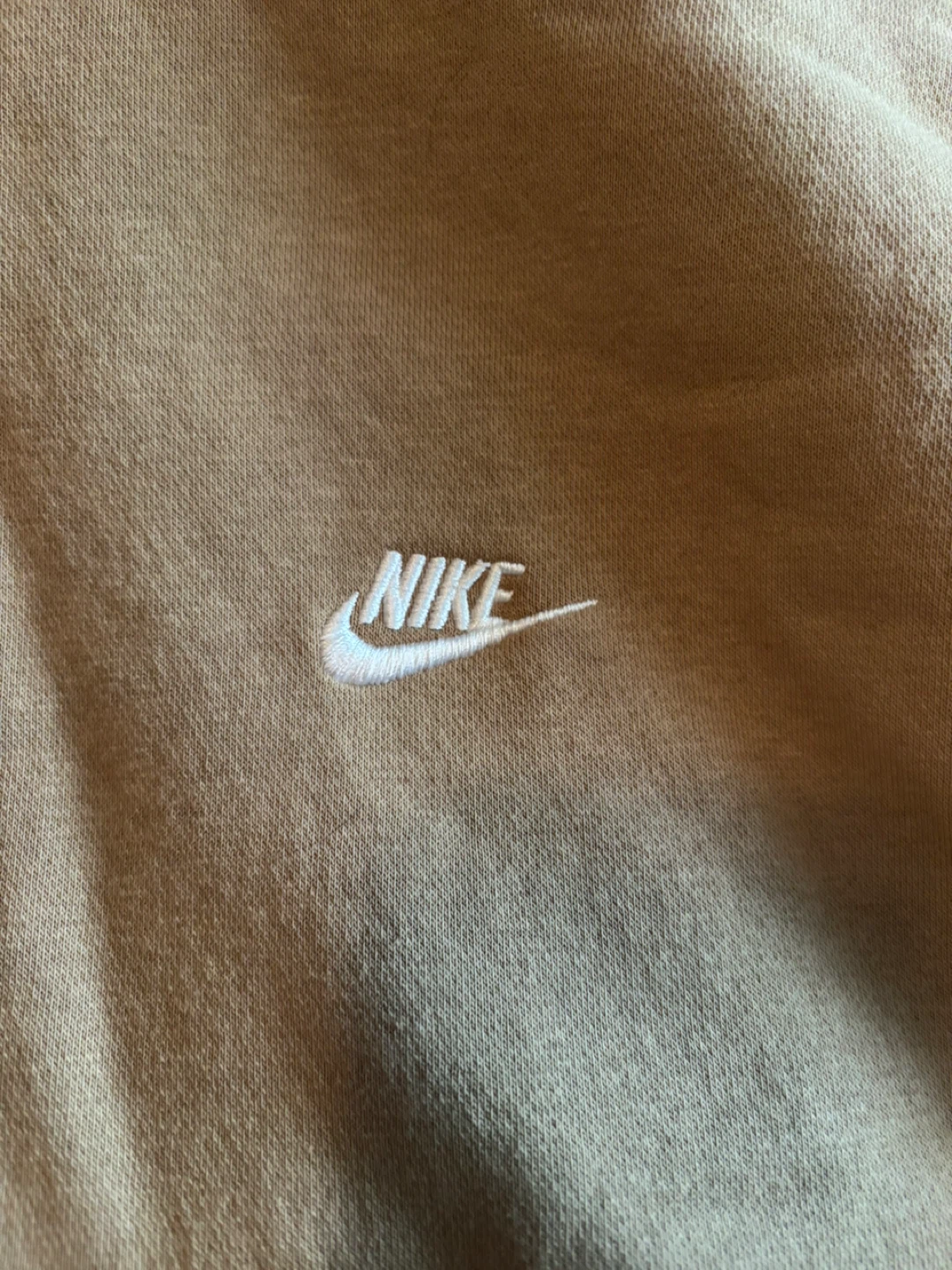 Nike Hoodie Fleece Pullover Tan XXL - photo 3