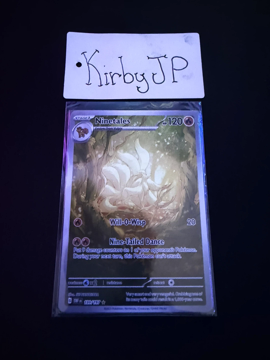 (Pokémon) Ninetales Art Rare Pokémon Card (199/197)
