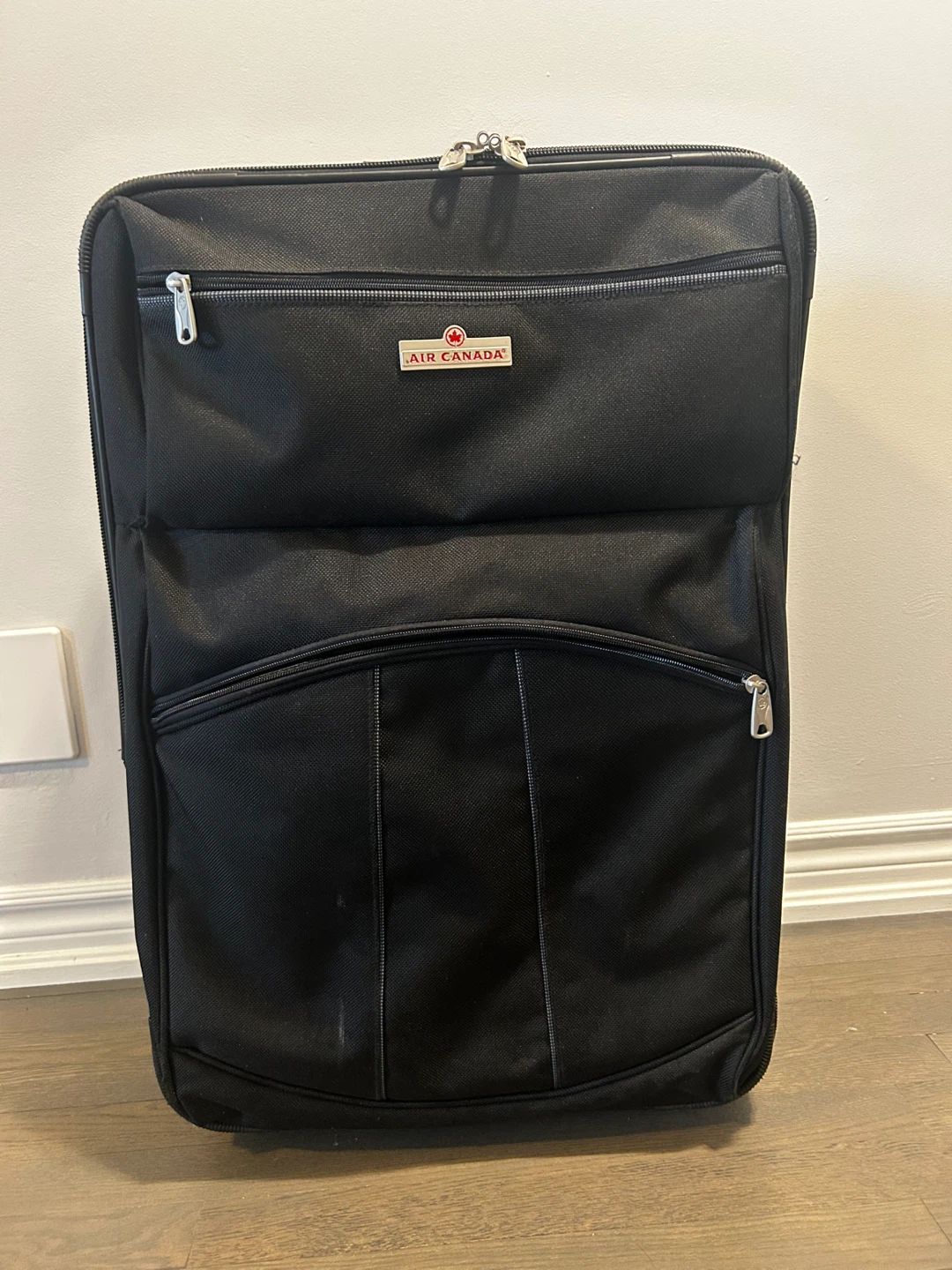 26” Air Canada Black Rolling Suitcase