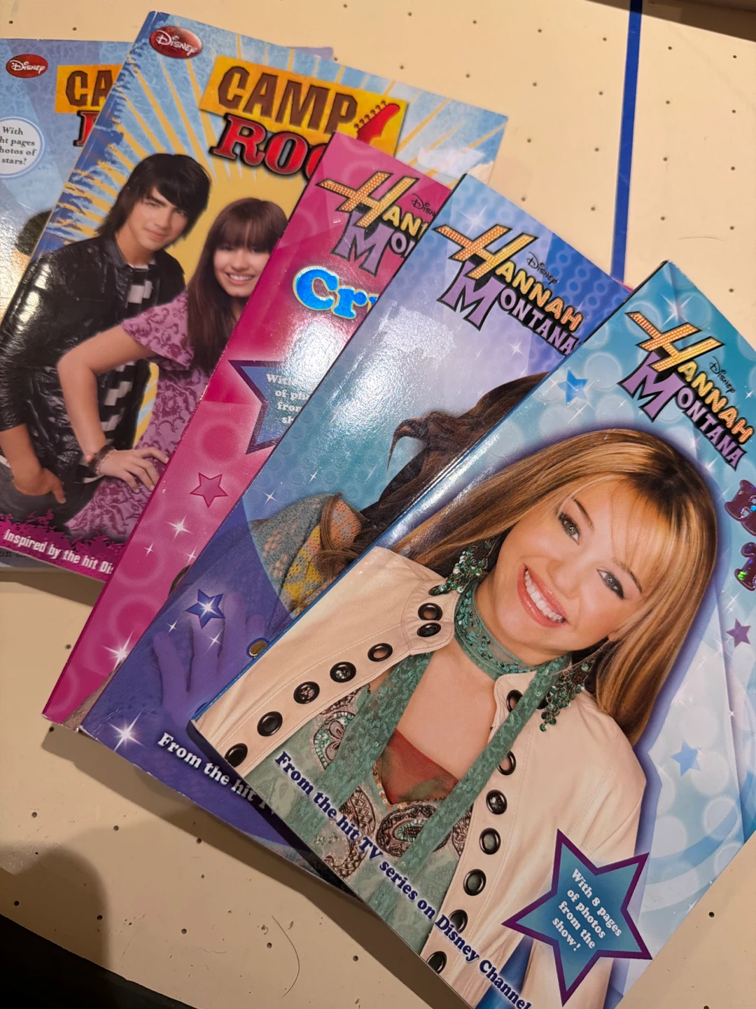 5 Disney Camp Rock & Hannah Montana Books