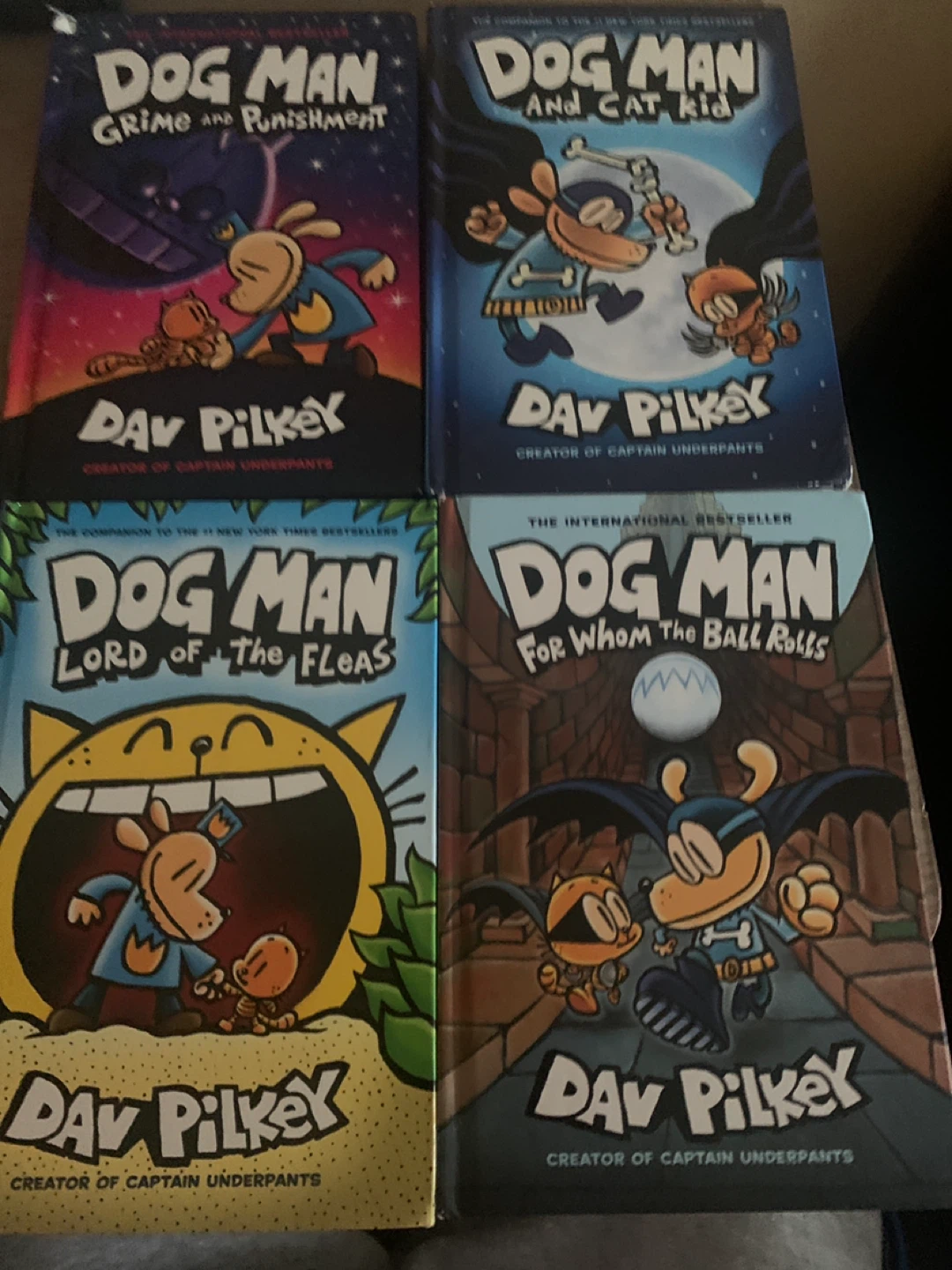 Dog Man Book Set. 4 Out of 12
