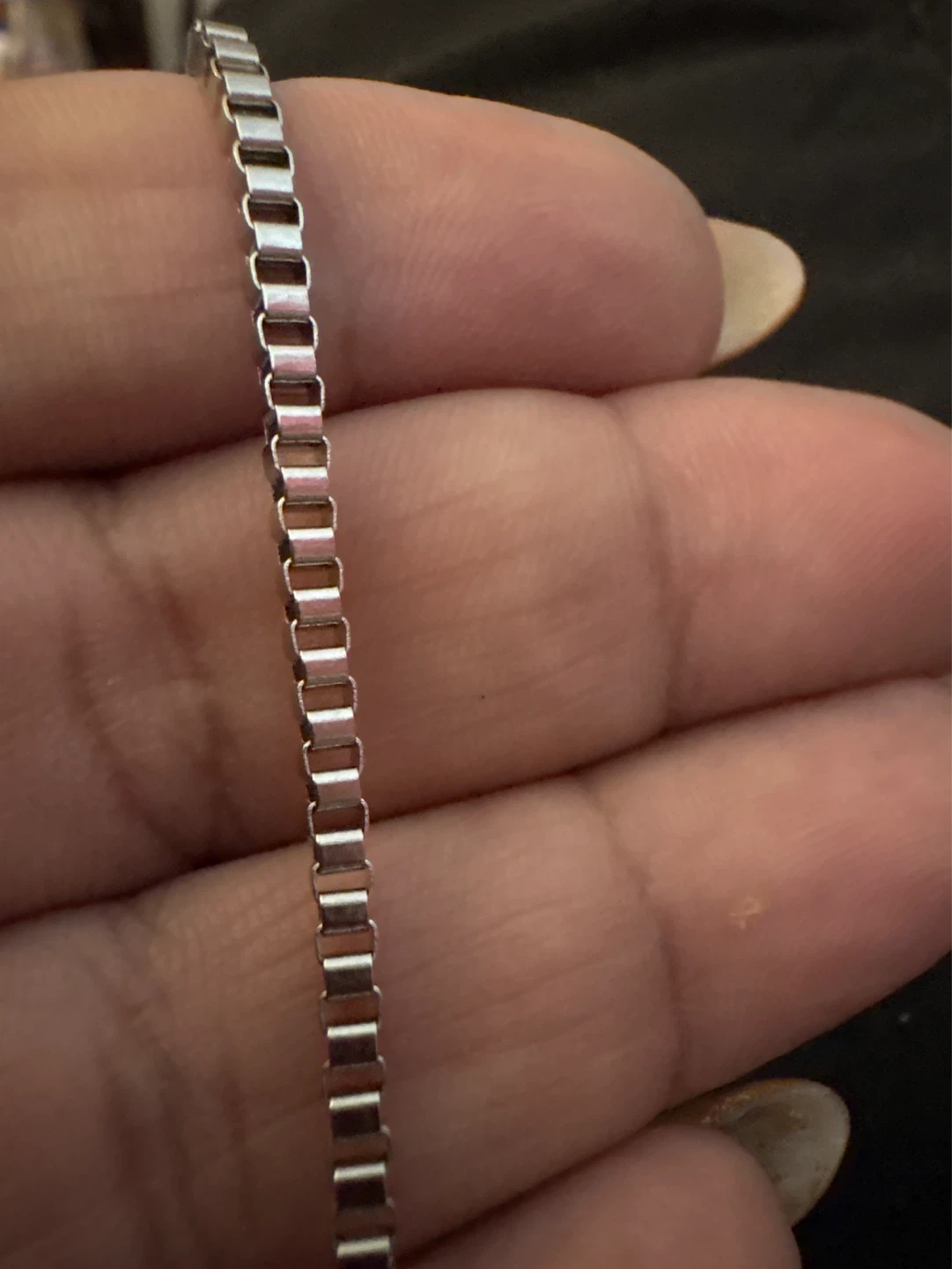 New Silver SS Box Chain Bracelet - photo 2