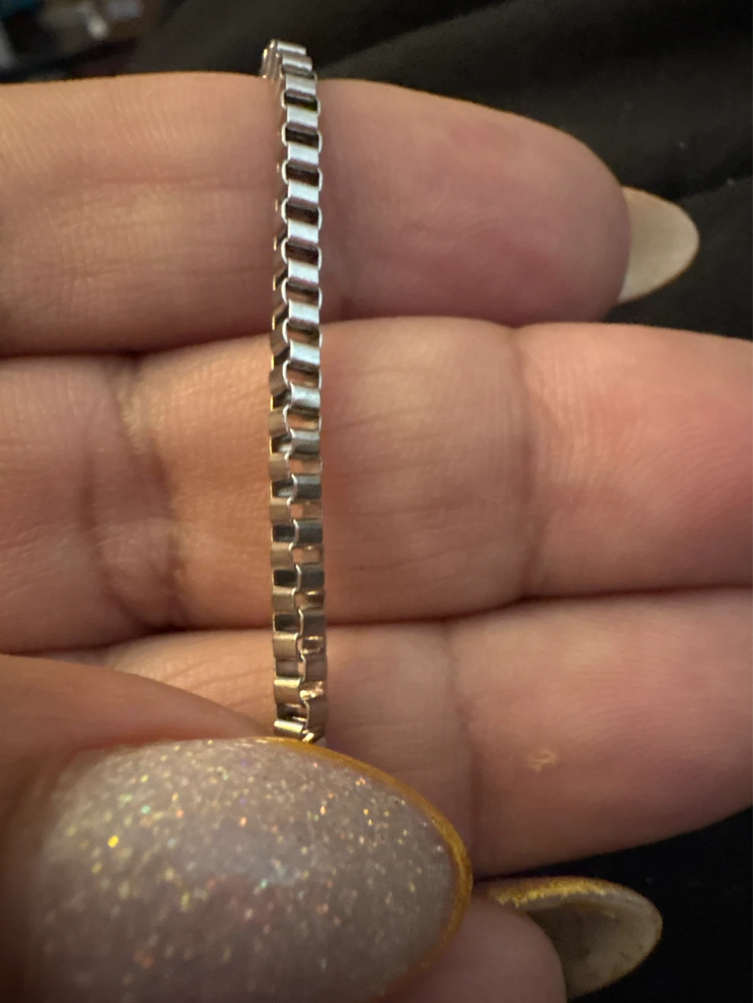 New Silver SS Box Chain Bracelet - photo 3