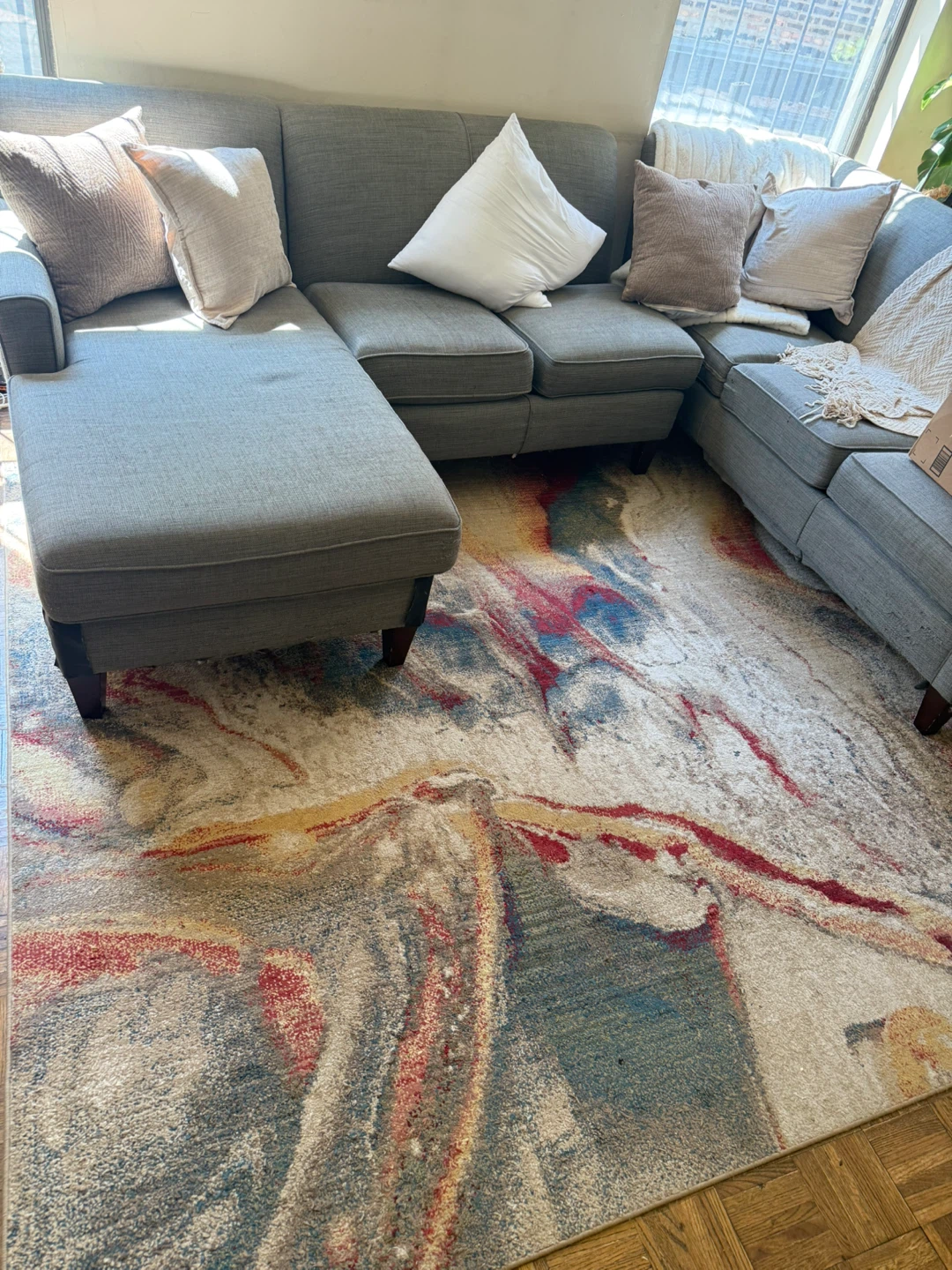 Abstract Swirl Area Rug - photo 2