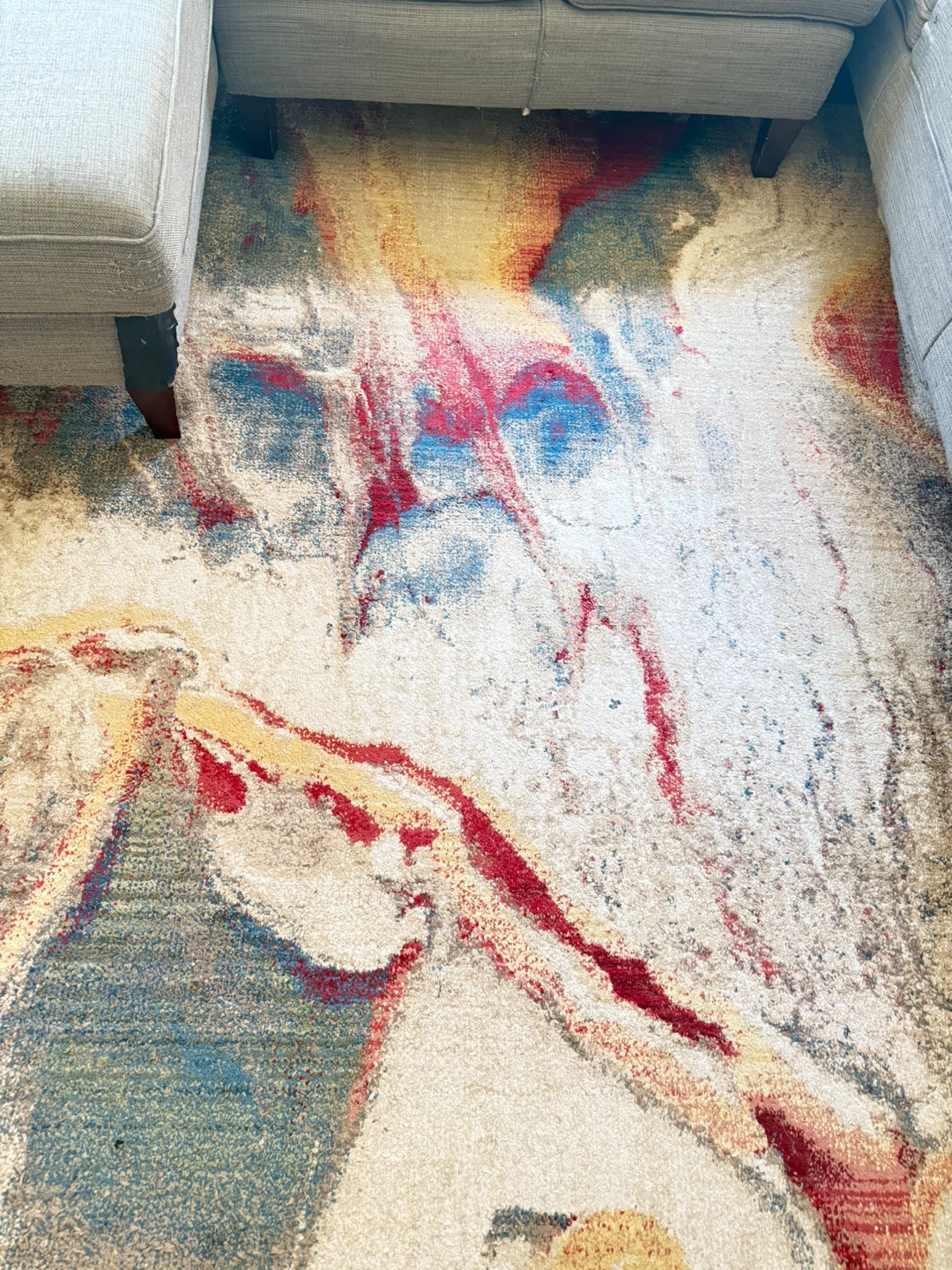 Abstract Swirl Area Rug
