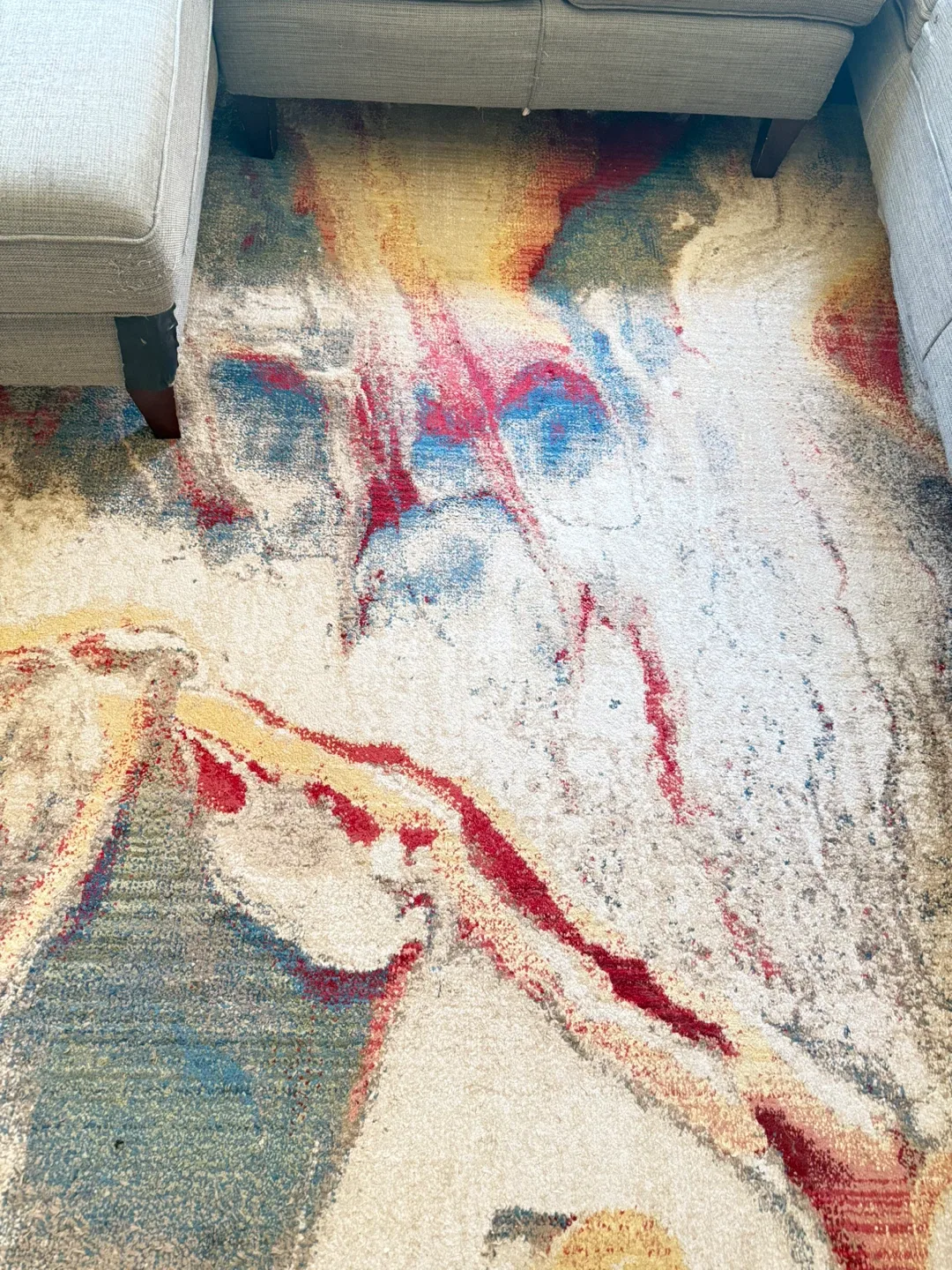 Abstract Swirl Area Rug