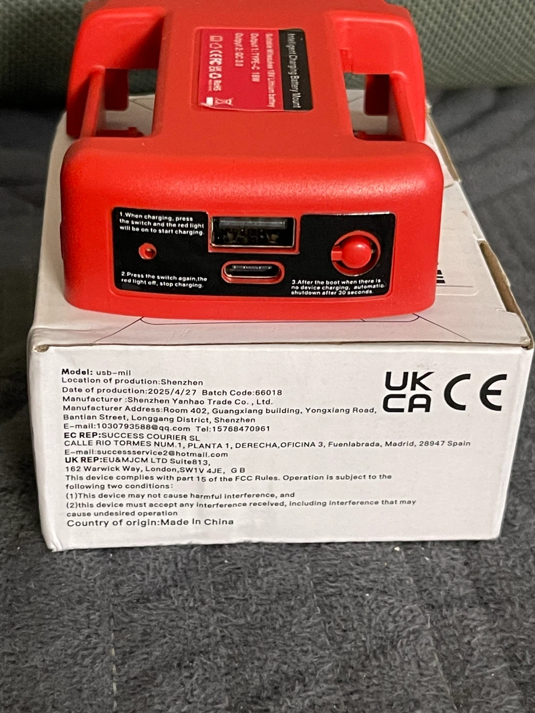 Milwaukee 18V Lithium Battery Intelligent Charging Mount - photo 4