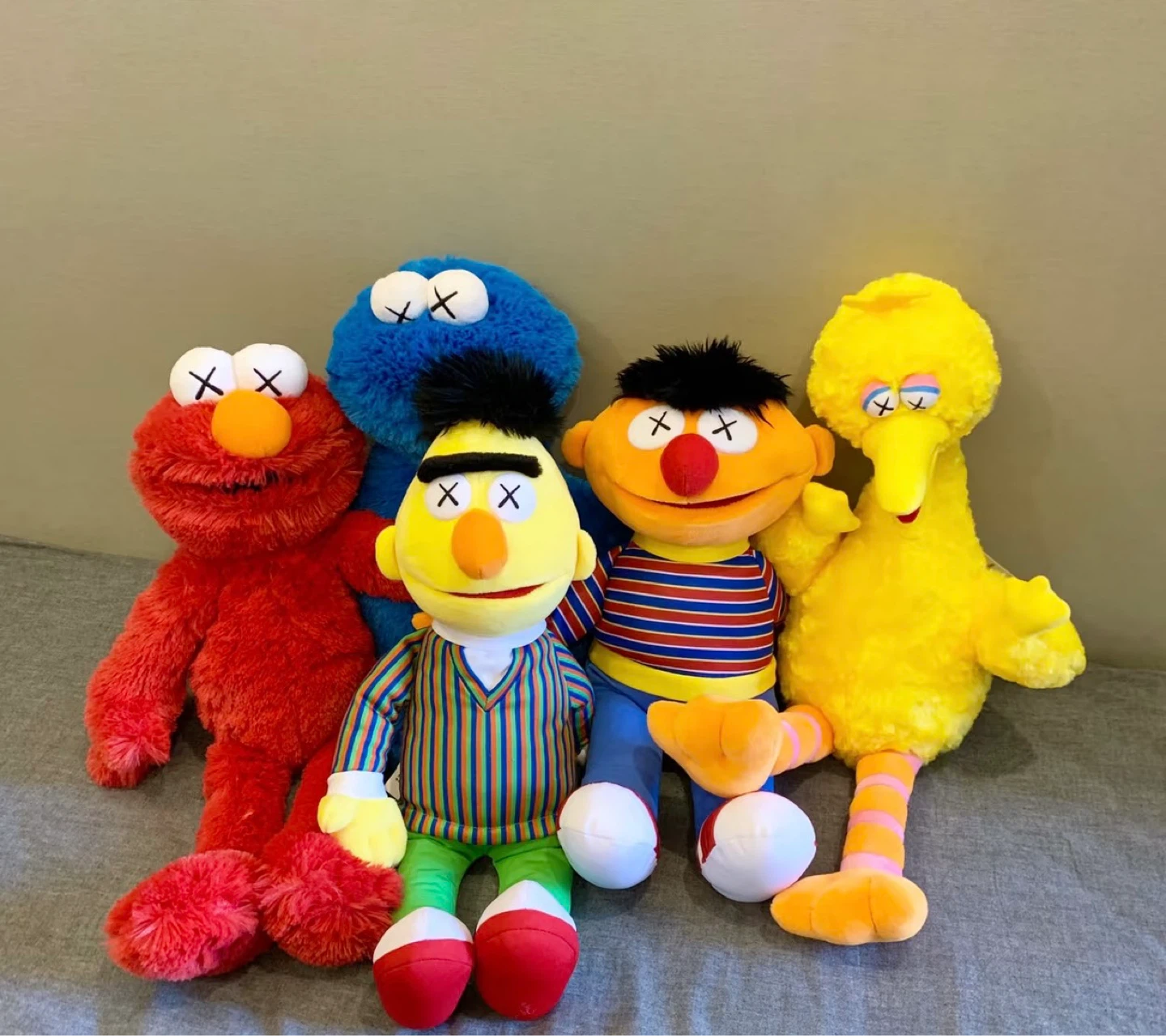 KAWS x Sesame Street Plush Toy Set