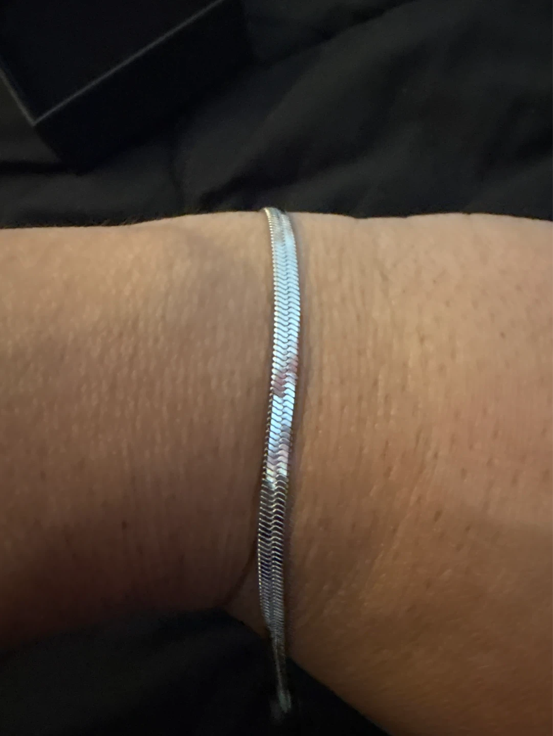 New Silver SS Herringbone Chain Bracelet - photo 2